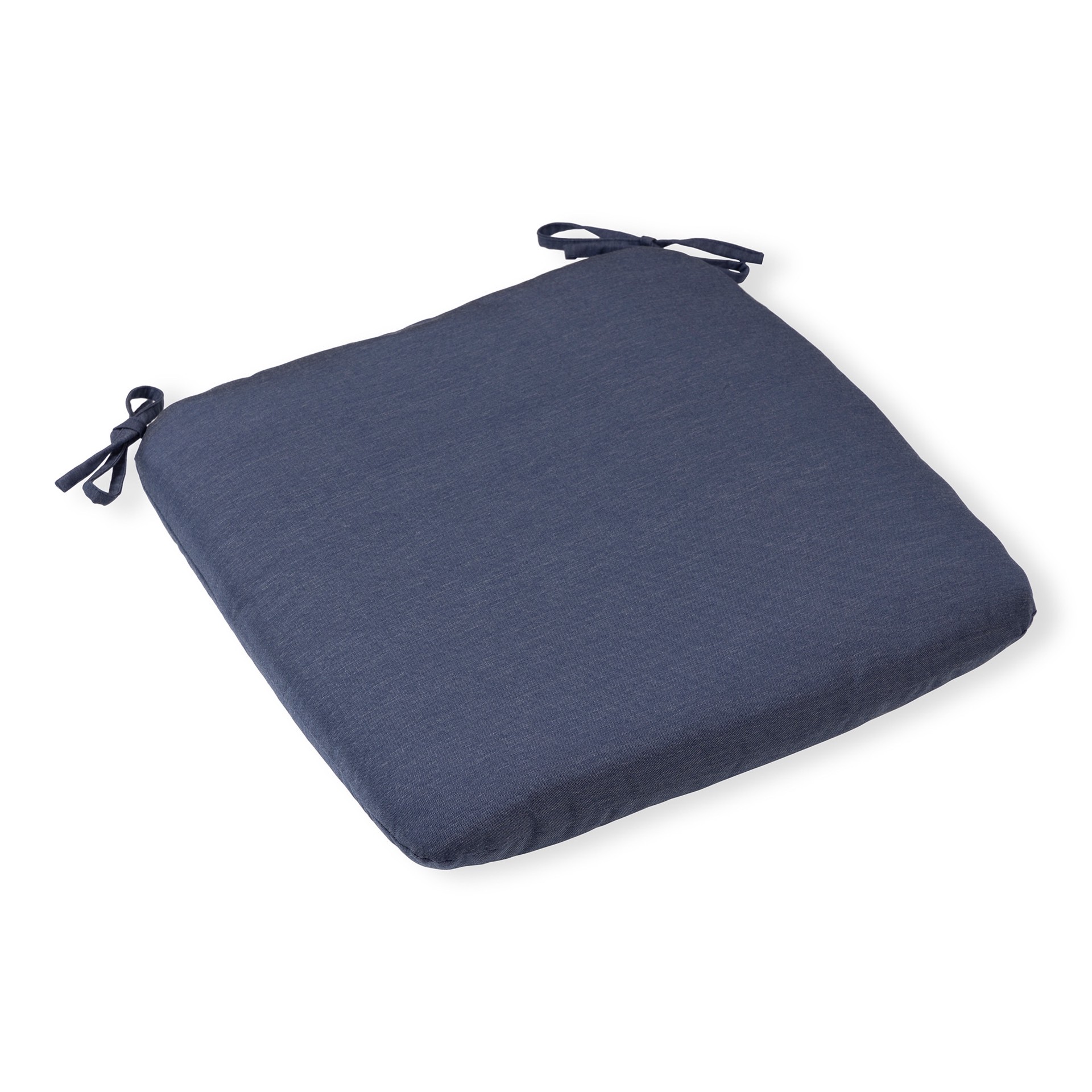 slide 1 of 6, allen + roth 18-in x 19-in Navy Patio chair cushion, 1 ct