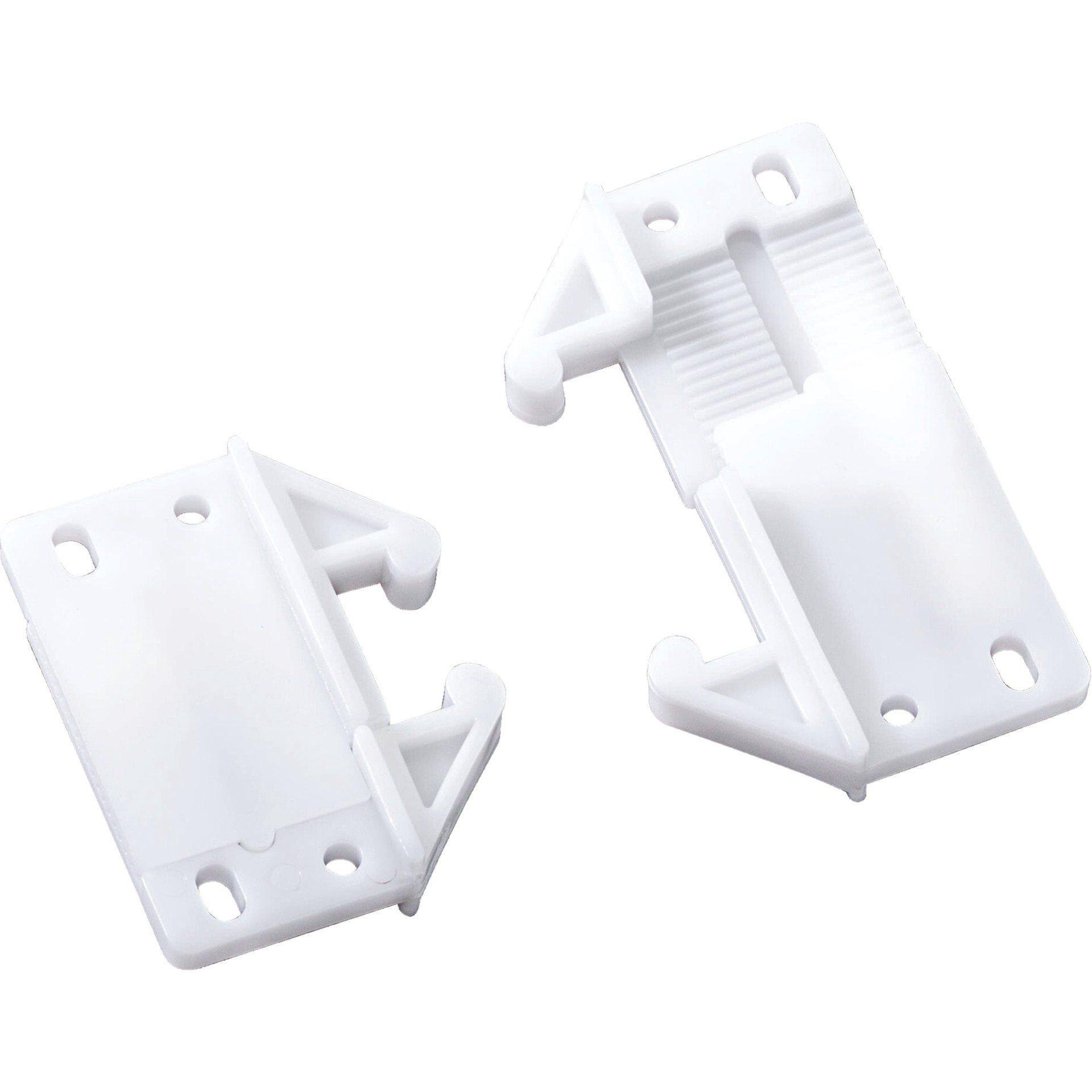 slide 2 of 6, RELIABILT White Plastic Drawer guide kit, 1 ct
