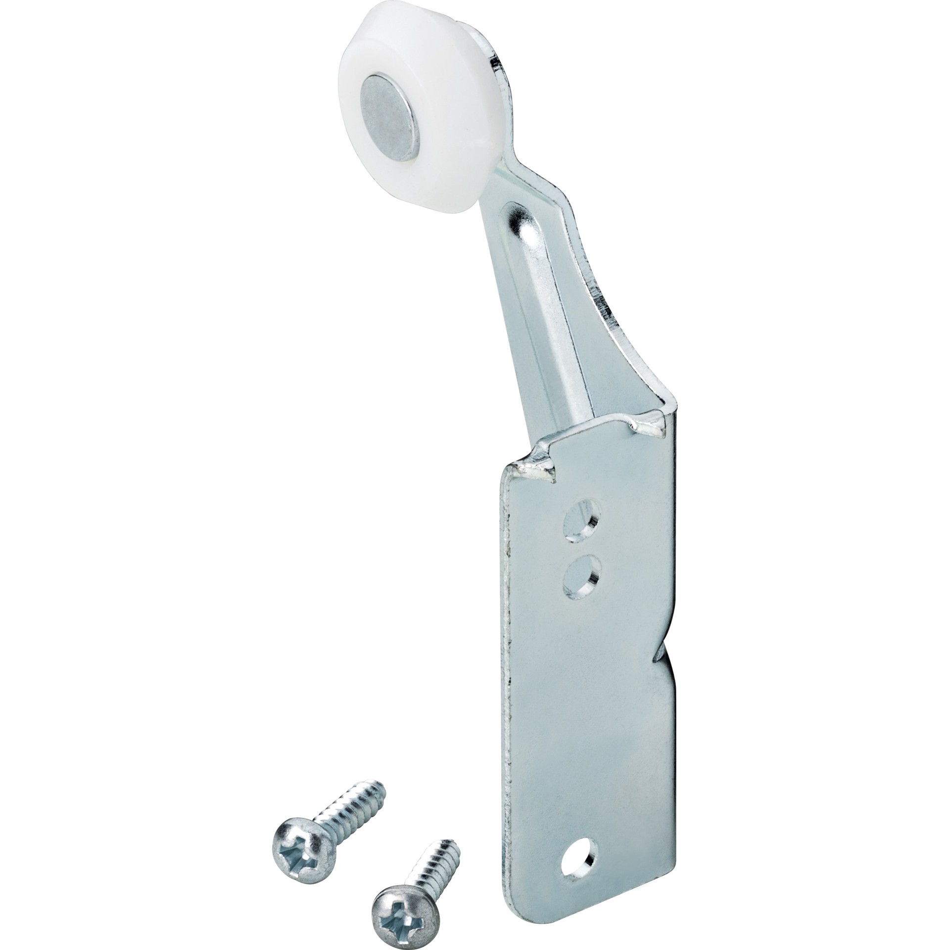 slide 2 of 5, RELIABILT Zinc Plated Plastic Left-hand roller bracket, 1 ct