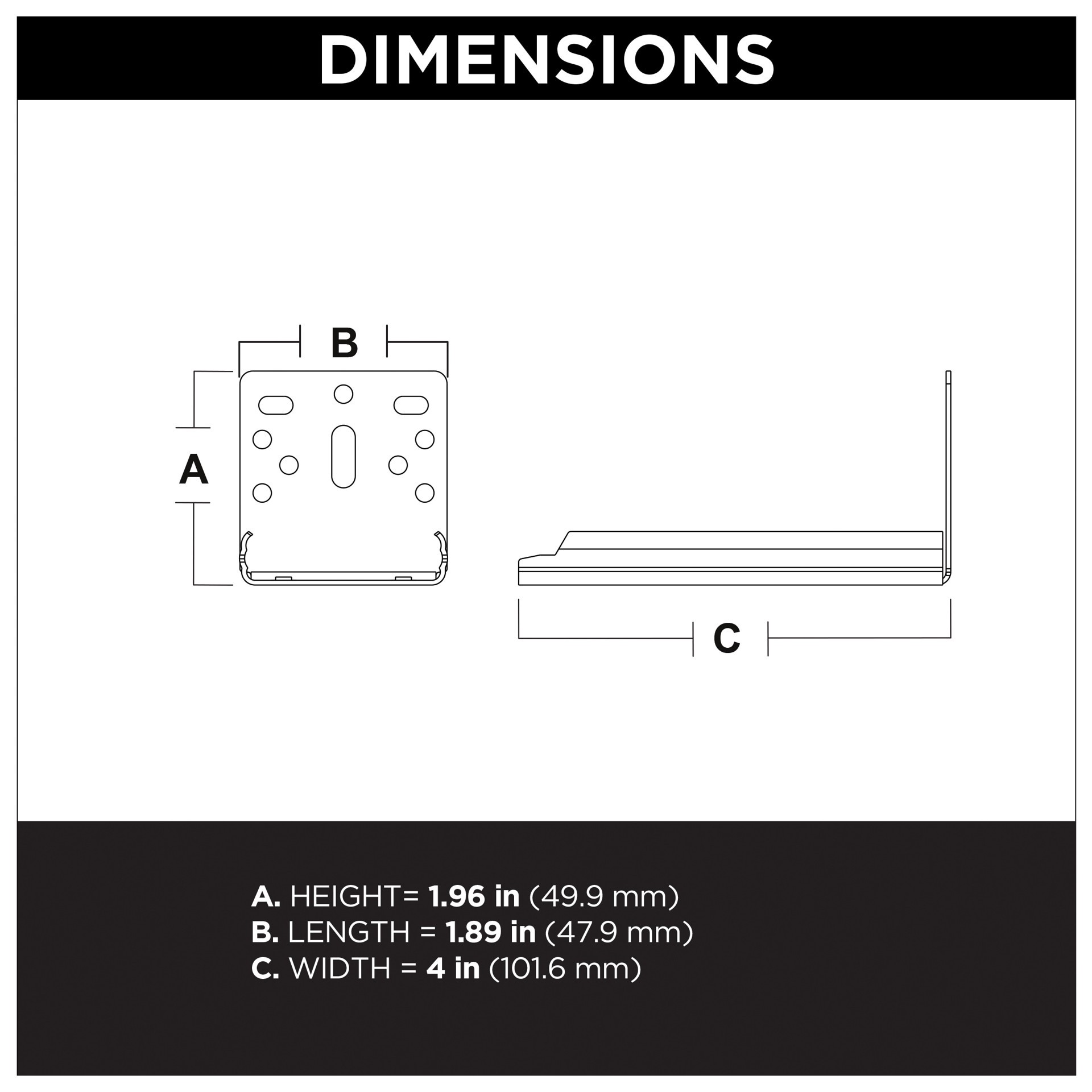 slide 3 of 5, RELIABILT Zinc Plated Steel Slide bracket, 1 ct