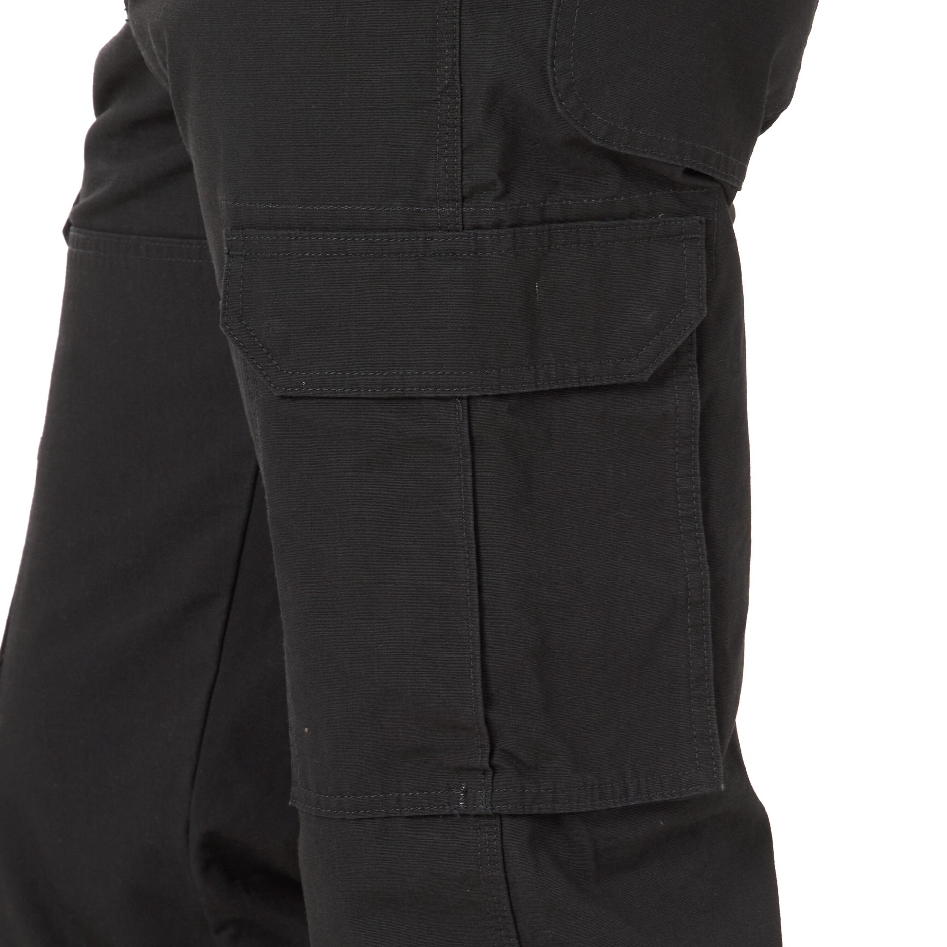 slide 4 of 6, Wrangler Ranger Pant Men's Relaxed Fit Black Textured cotton Cargo work pants ( 42 x 30 ), 1 ct
