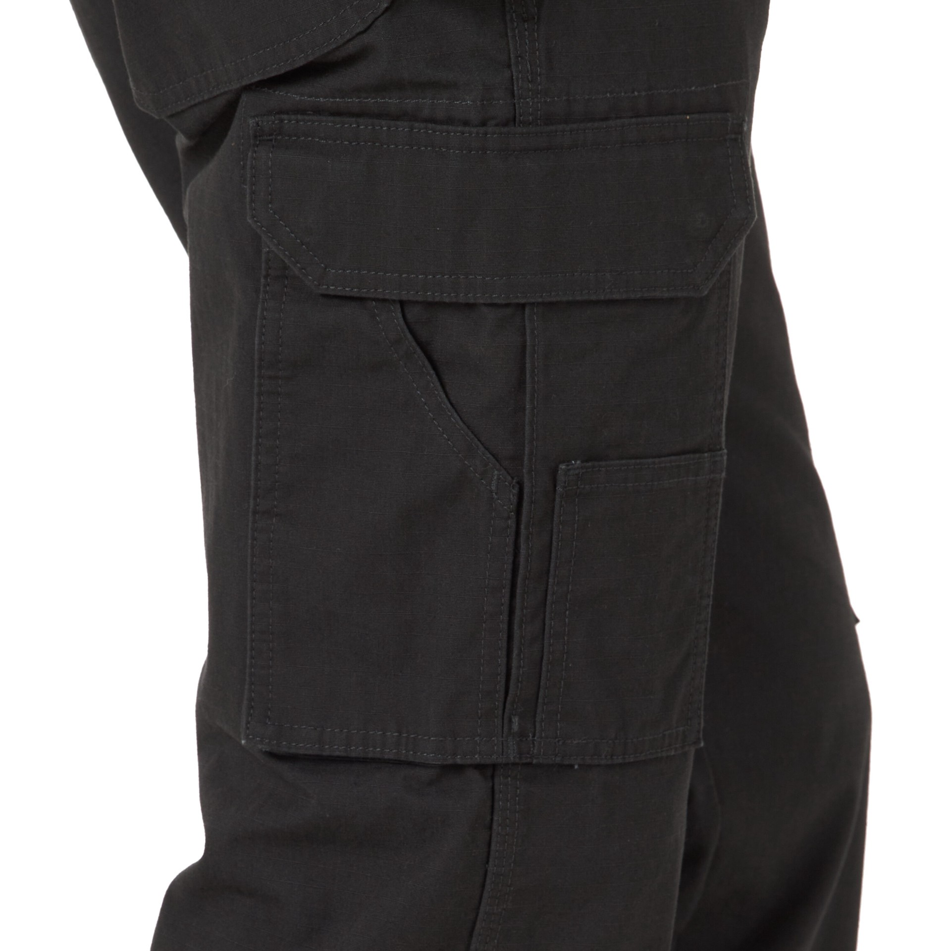 slide 5 of 6, Wrangler Ranger Pant Men's Relaxed Fit Black Textured cotton Cargo work pants ( 36 x 30 ), 1 ct