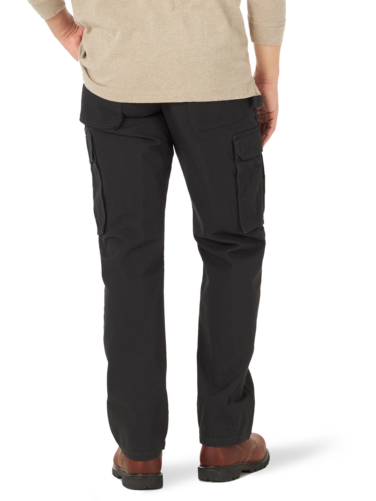 slide 6 of 6, Wrangler Ranger Pant Men's Relaxed Fit Black Textured cotton Cargo work pants ( 34 x 32 ), 1 ct