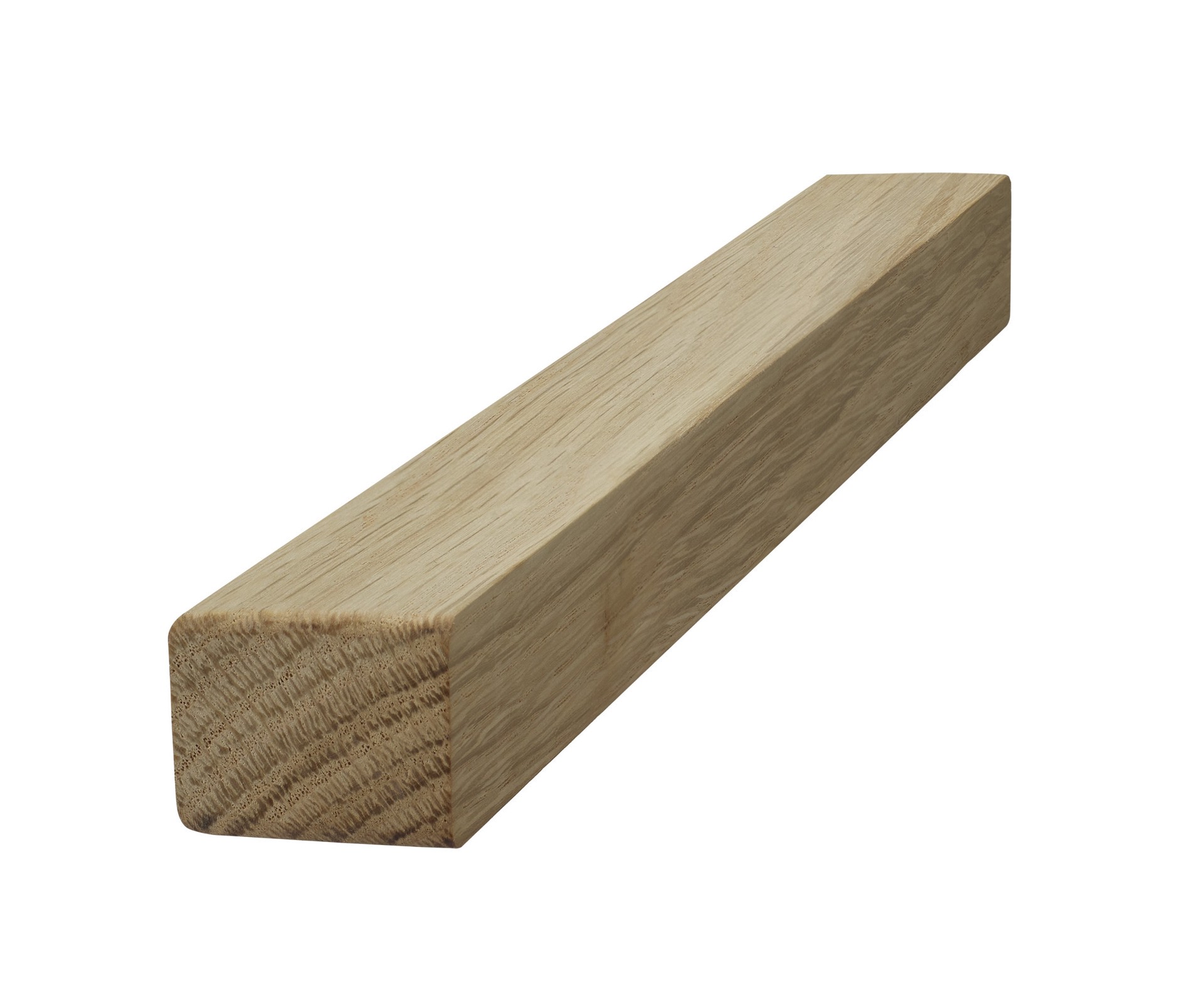 slide 5 of 5, RetroCraft Unfinished 1-in T x 1-7/8-in W x 14.75-in L Unfinished White oak Wood Stair Nosing Floor Moulding Trim, 1 ct