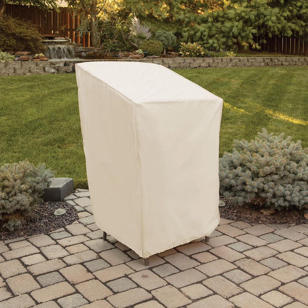 slide 5 of 6, Style Selections Tan Polyester Patio Furniture Cover For Stacking chairs, 1 ct