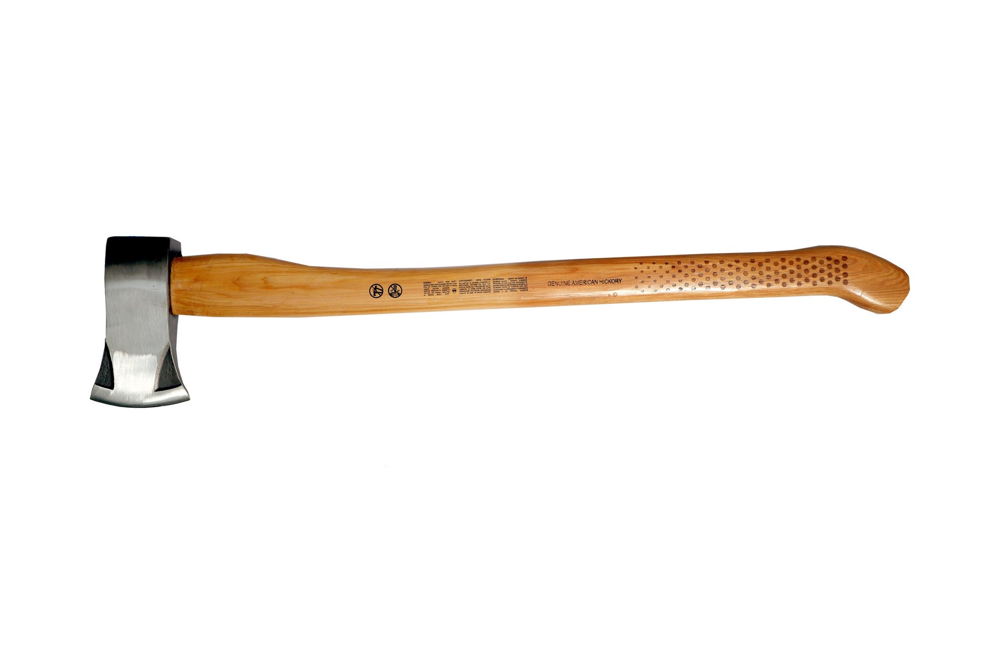 slide 3 of 6, Kobalt 4-lb Drop-forged steel Michigan axe with 34-in Hickory Handle, 1 ct