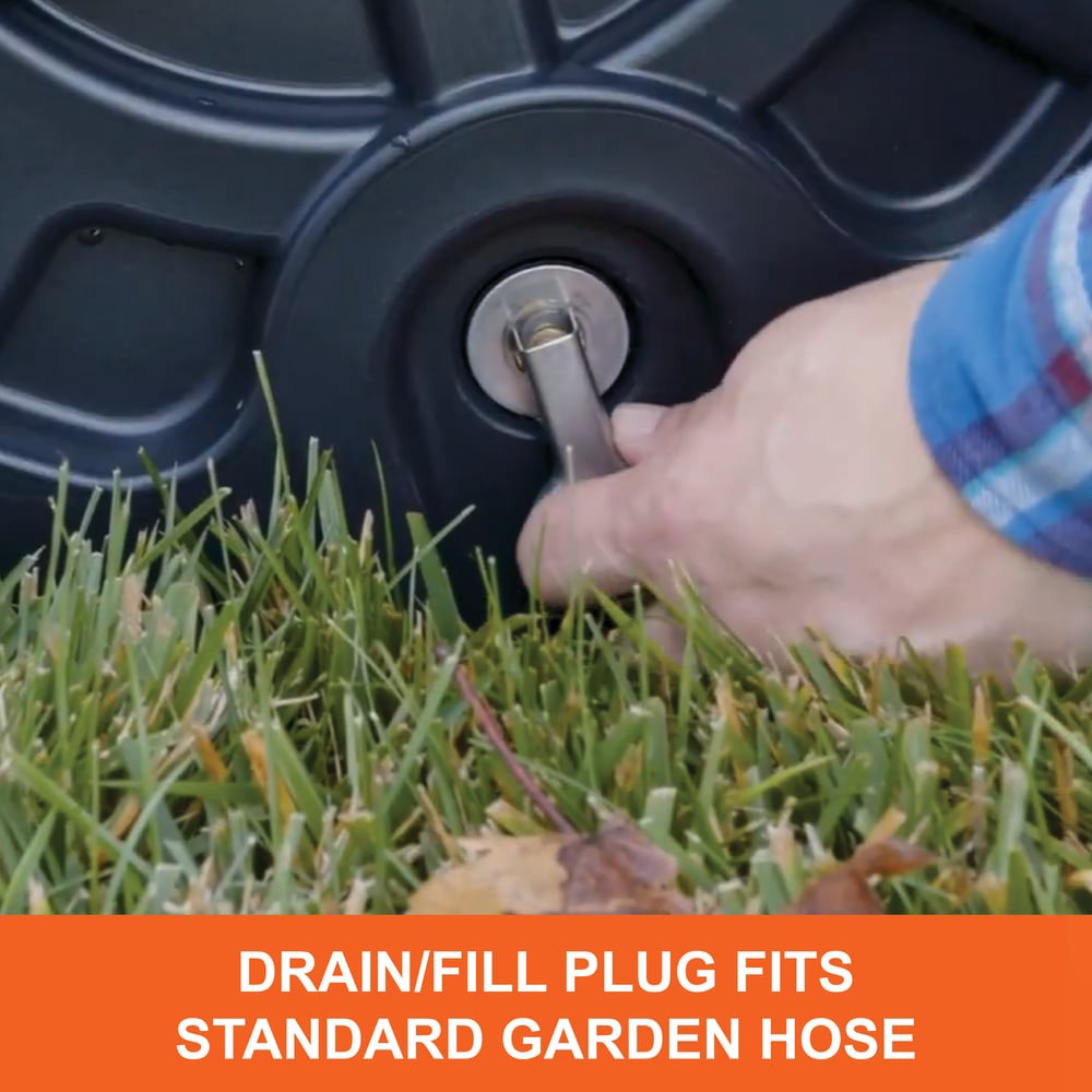 slide 5 of 6, Agri-Fab This 18-in x 36-in Poly Tow Lawn Roller Is Perfect For Flattening Your Yard From The Effects Of Moles, Gophers, Yard Pests and Frost Heave In Northern Climates. Fill The Drum with Water Up To 400 Pounds To Flatten The High Spots On Your Lawn., 1 ct