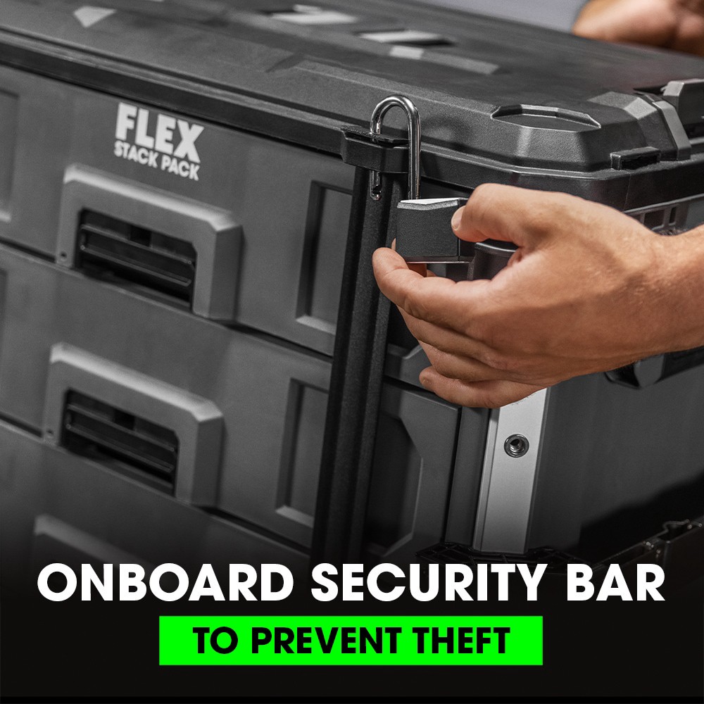 slide 4 of 6, FLEX STACK PACK 22-in W x 10.3-in H x 15.1-in D 3 -Drawer Polypropylene Tool Box, 1 ct