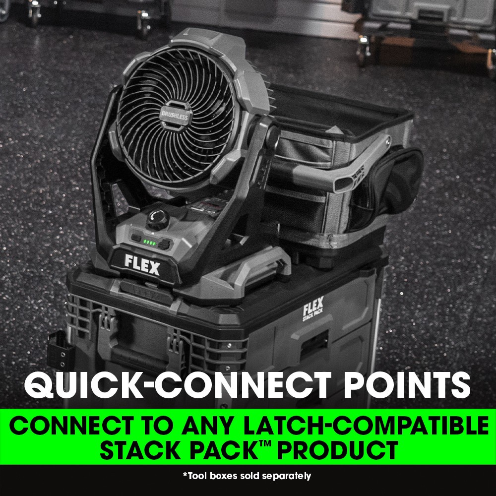 slide 4 of 6, FLEX STACK PACK Gray Ballistic polyester 10.6-in W x 15.7-in D x 15.4-in L Tool tote, 1 ct