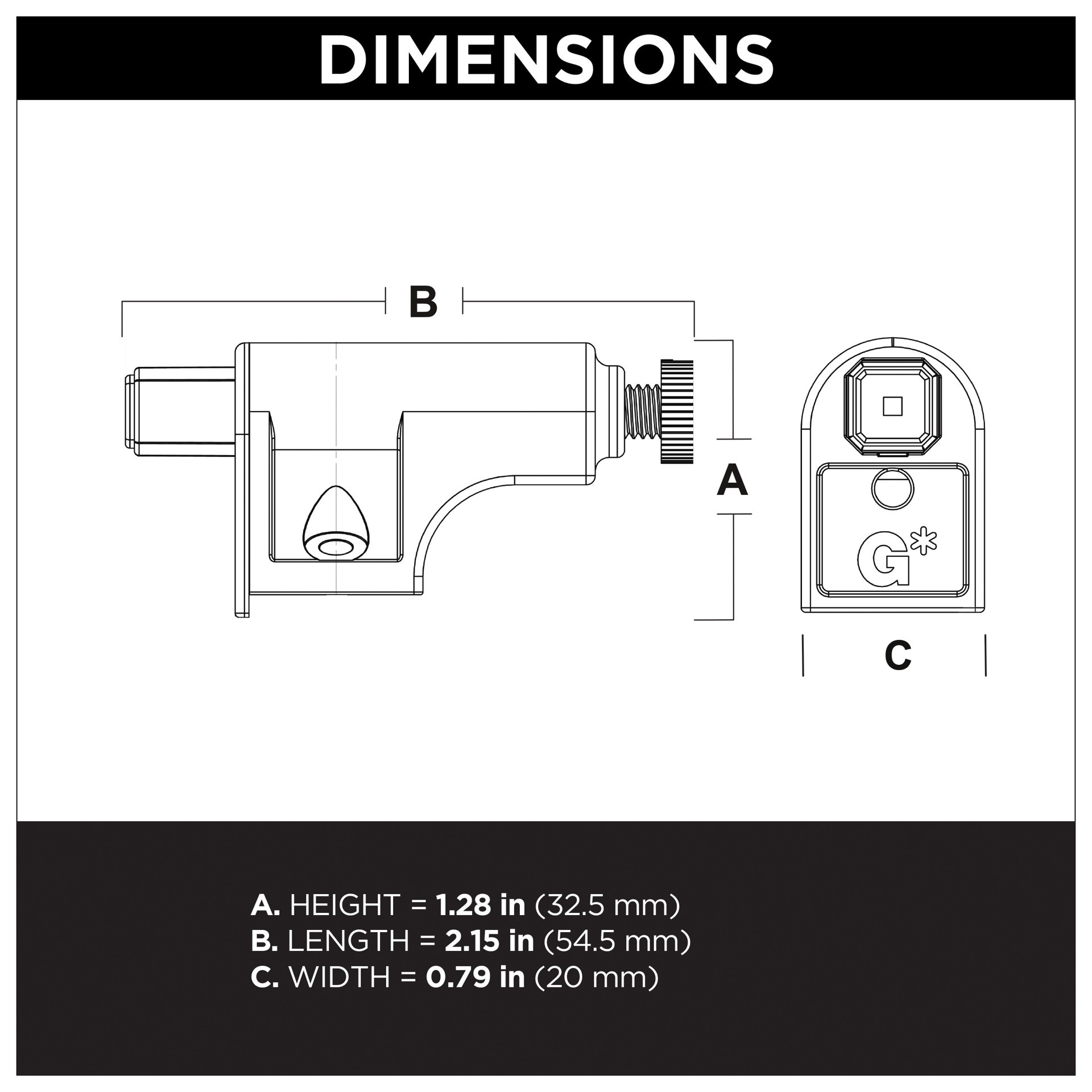 slide 3 of 6, RELIABILT 2 -Pack Silver Nickel Plated Door damper, 1 ct