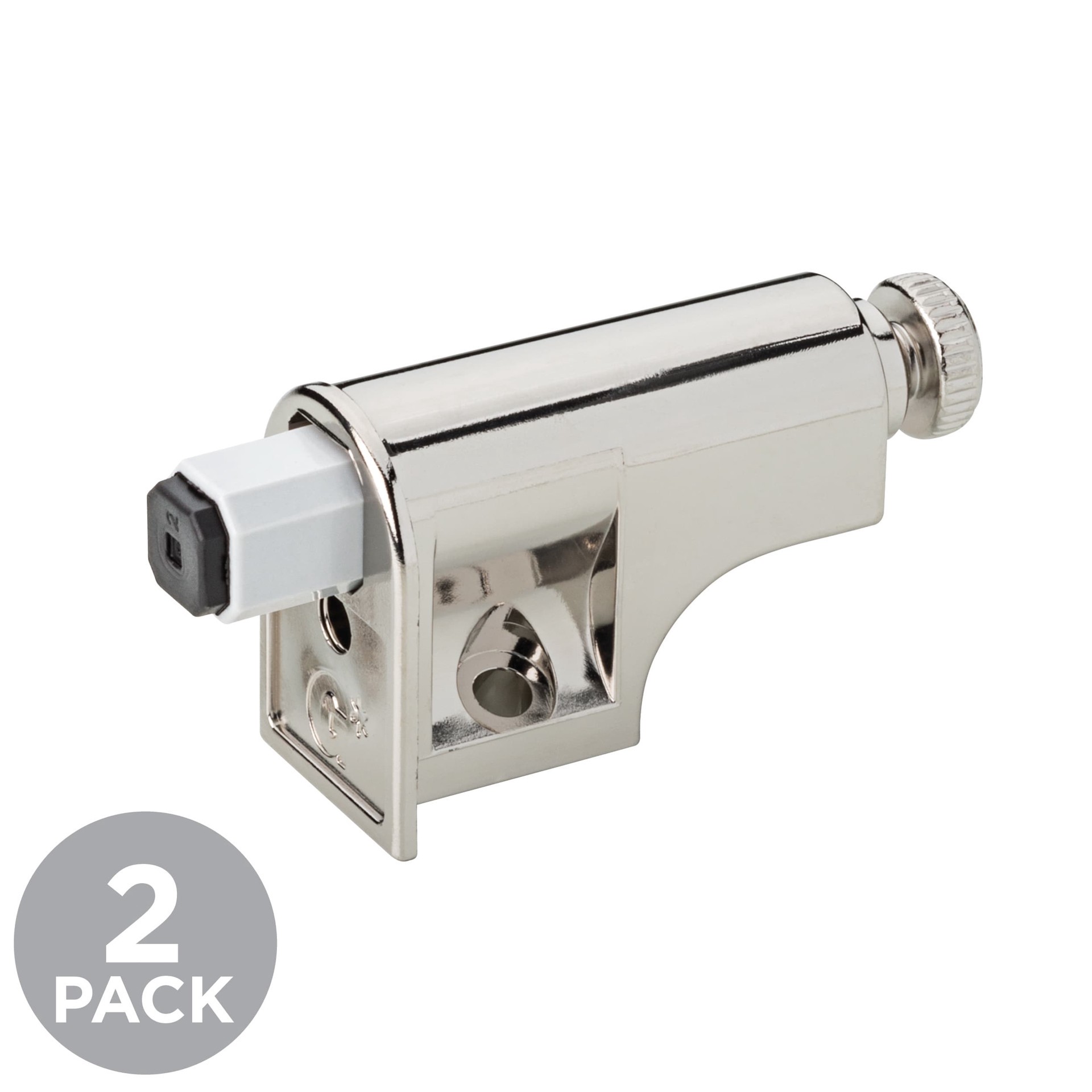 slide 1 of 6, RELIABILT 2 -Pack Silver Nickel Plated Door damper, 1 ct