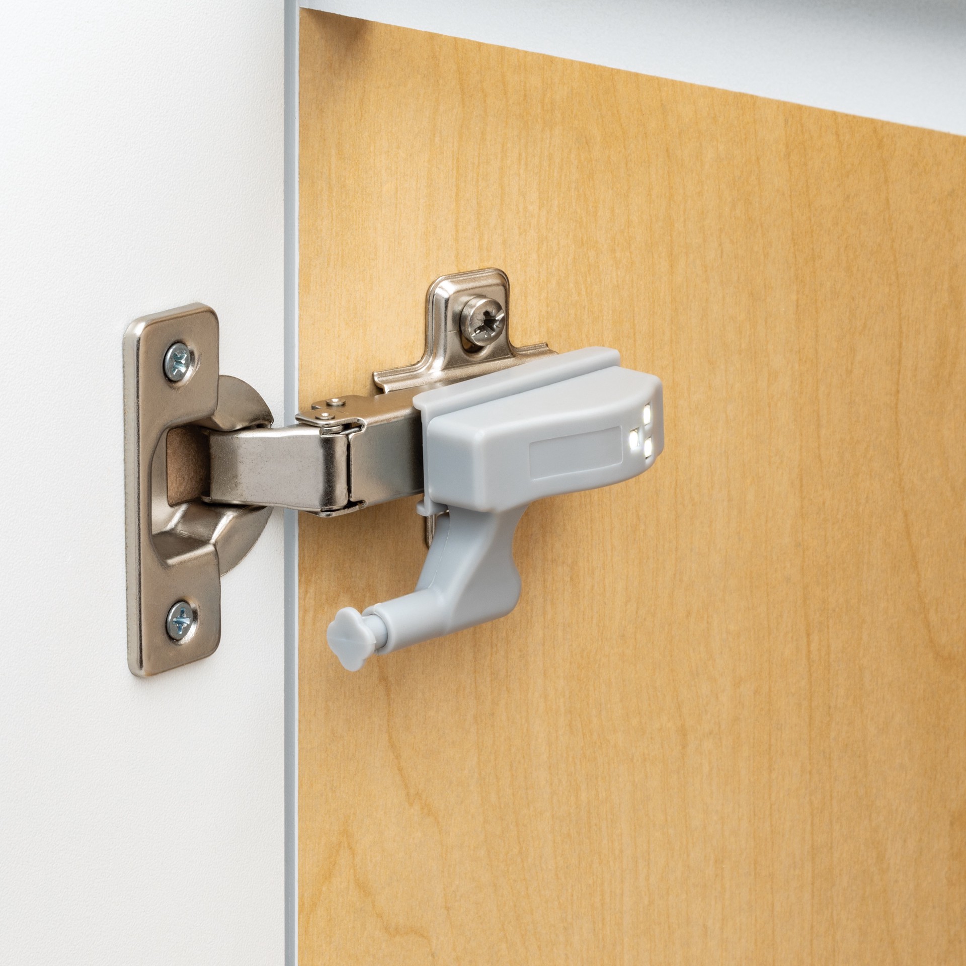 slide 2 of 6, RELIABILT LED 4 -Pack Gray Gray Cabinet hinge light, 1 ct