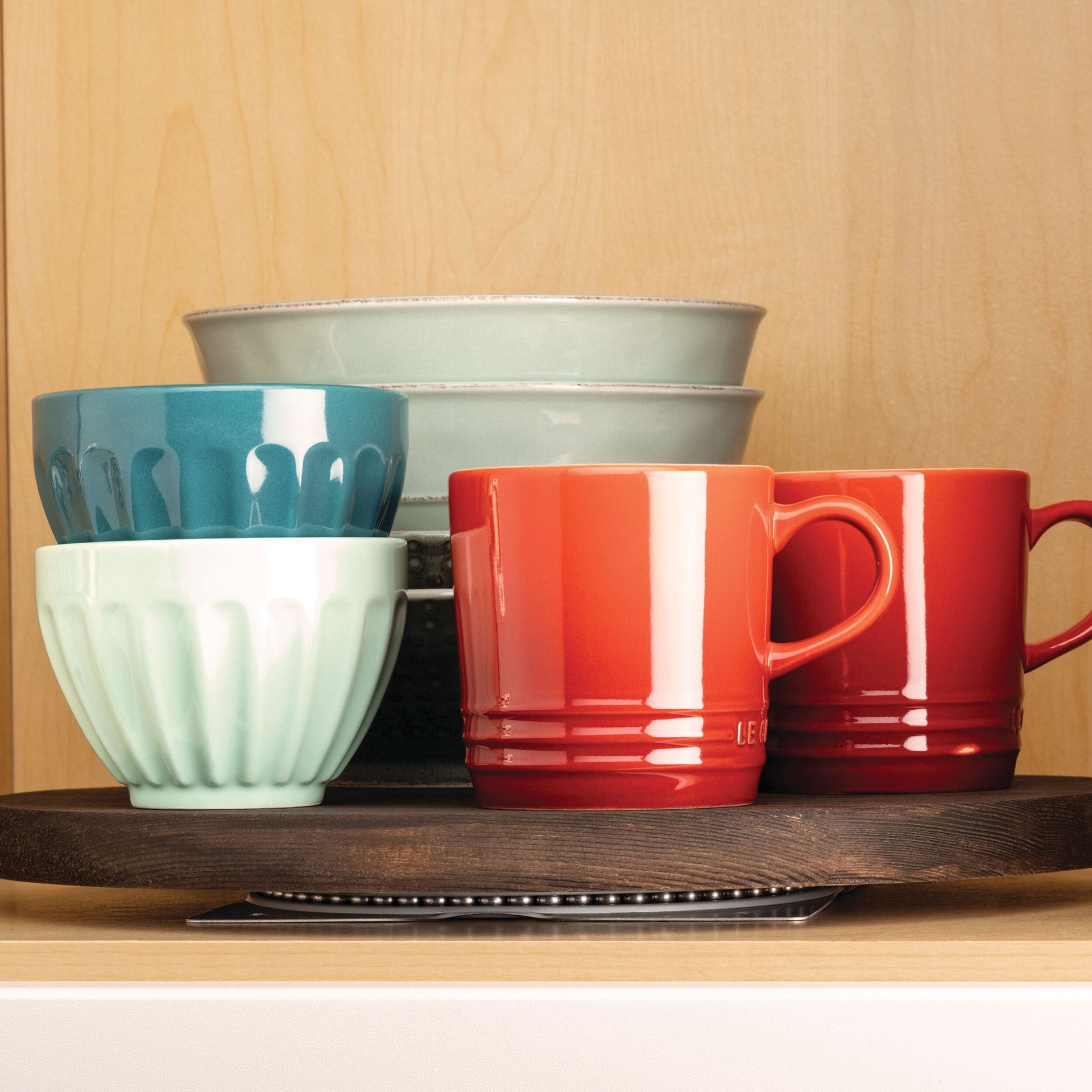 slide 4 of 6, RELIABILT Gray Gray Lazy susan swivel plate, 1 ct