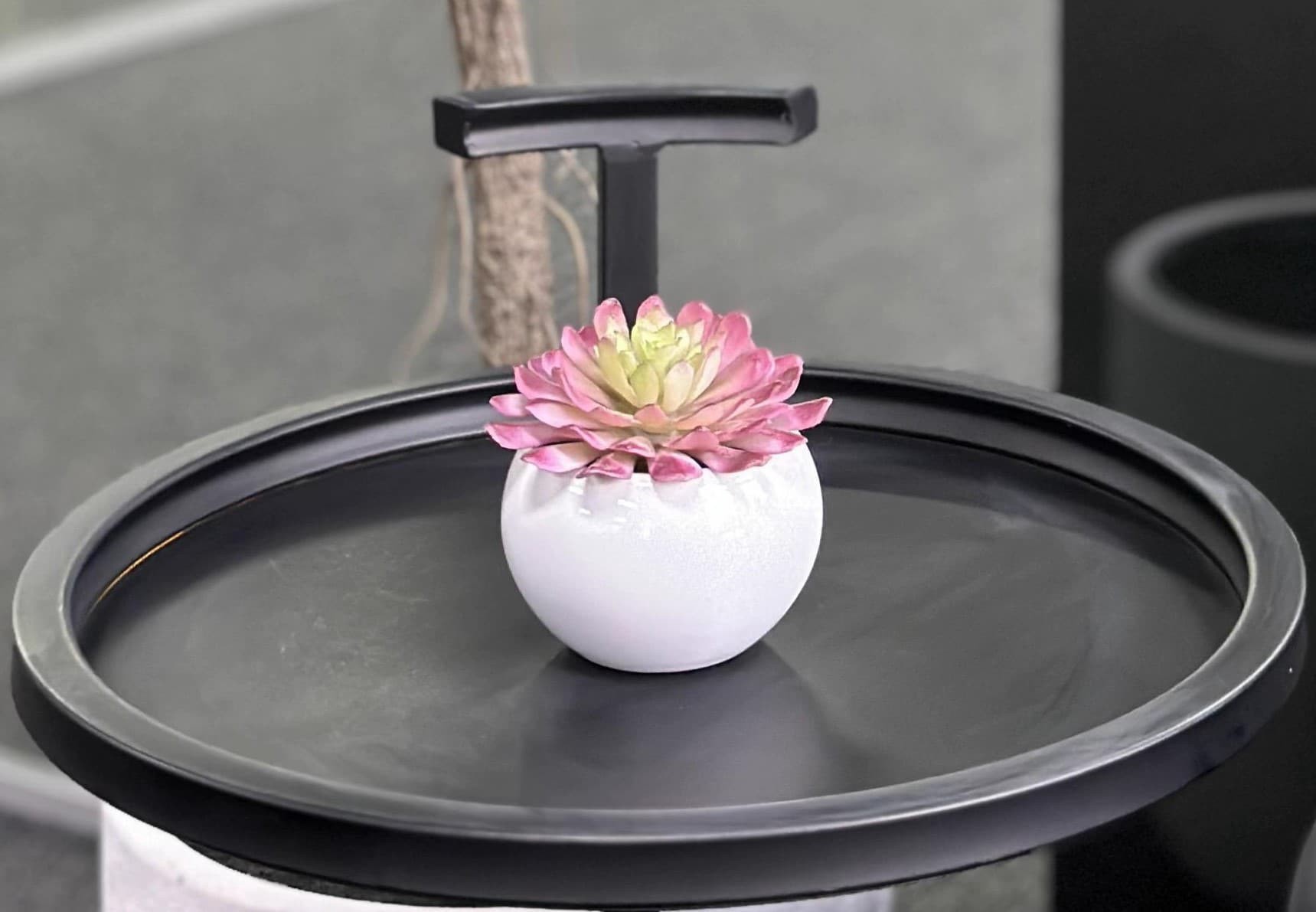 slide 4 of 6, Nearly Natural 5-in Green Indoor Desktop Succulent Artificial plant, 1 ct