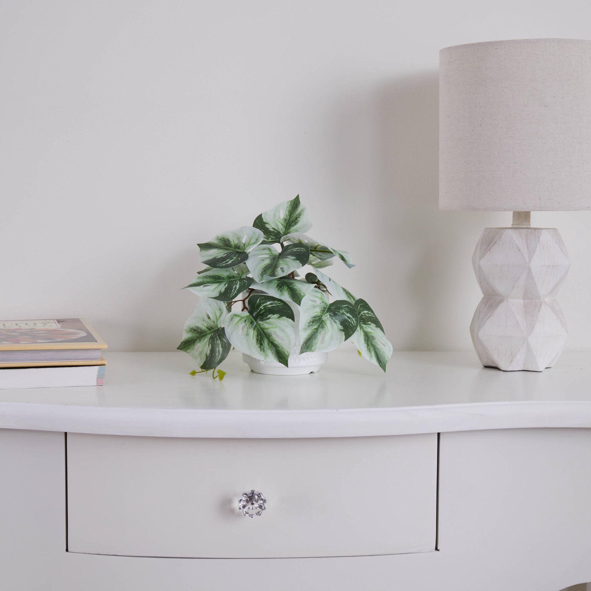 slide 3 of 6, Nearly Natural 6-in Green Indoor Desktop Mixed greenery Artificial plant, 1 ct