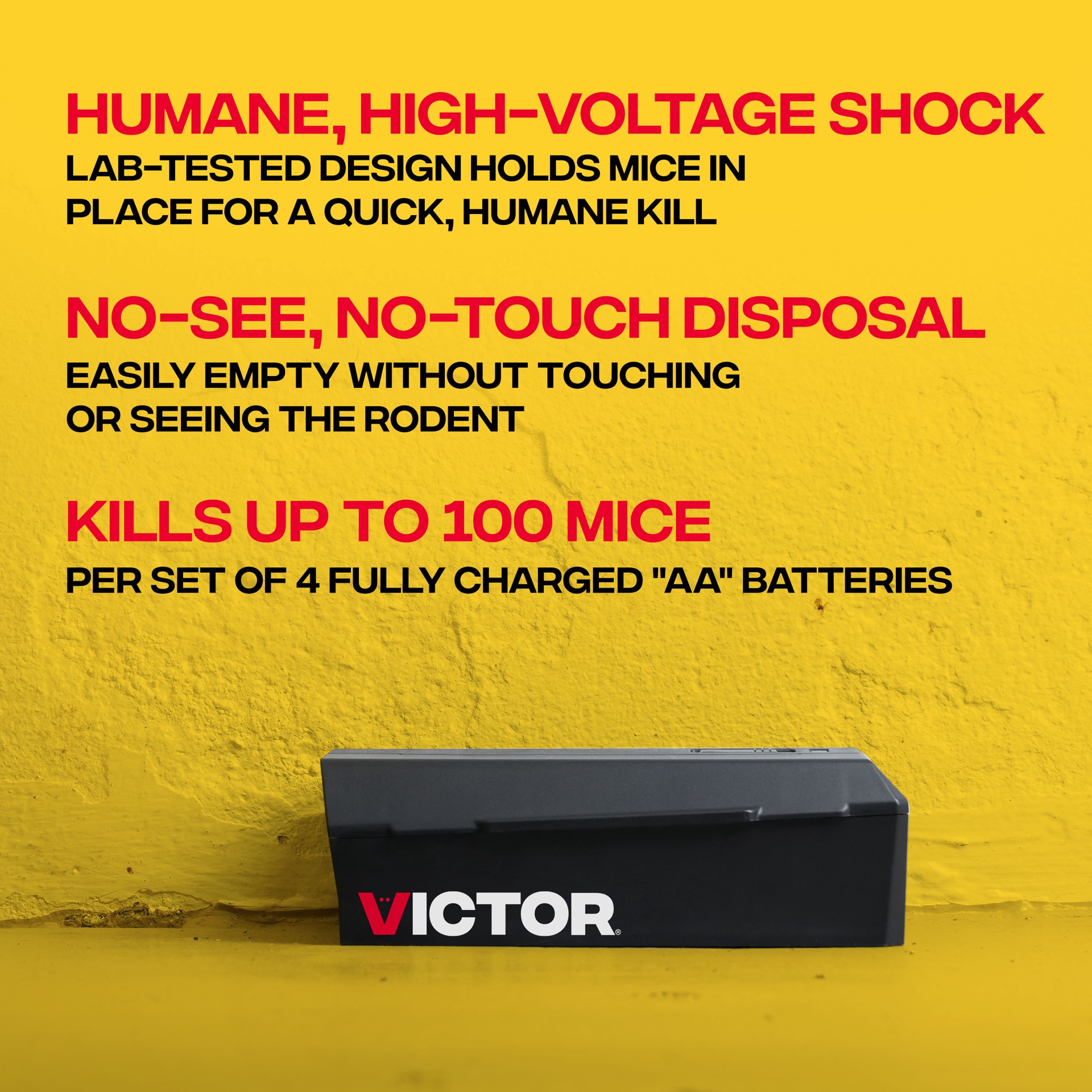 slide 3 of 6, Victor No-See, No-Touch Mouse Traps, 1 ct