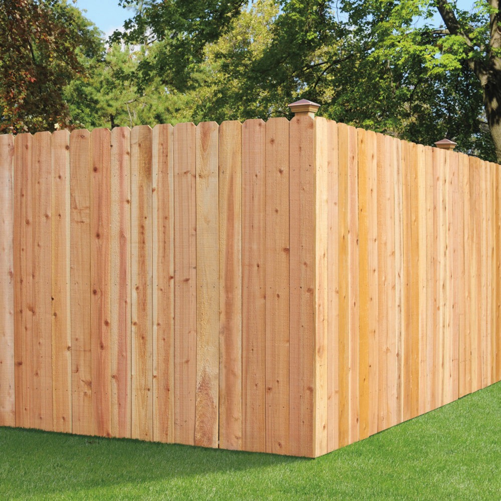 slide 2 of 2, Universal Forest Products 1-in x 6-in x 4-ft Cedar Dog ear Fence Picket, 1 ct
