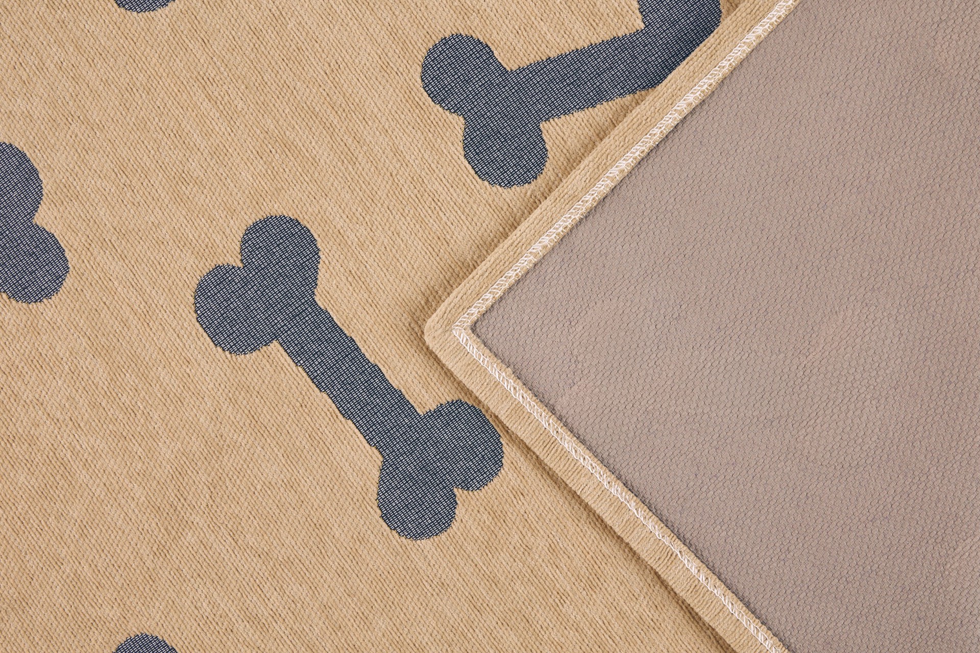 slide 4 of 5, Style Selections 23-in x 35-in Multi Polyester Non-Slip Grip Indoor Decorative Animals Utility Mat, 1 ct