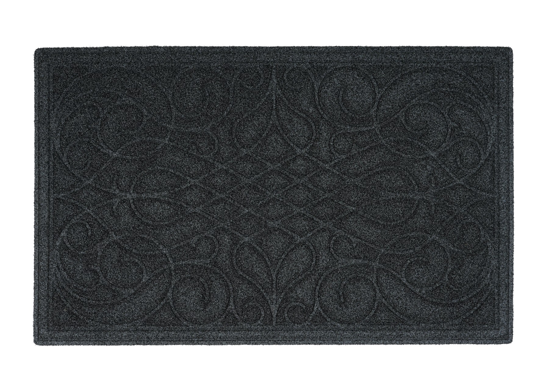 slide 2 of 6, allen + roth 24-in x 39-in Grey Non-Slip Grip Indoor or outdoor Door Mat, 1 ct