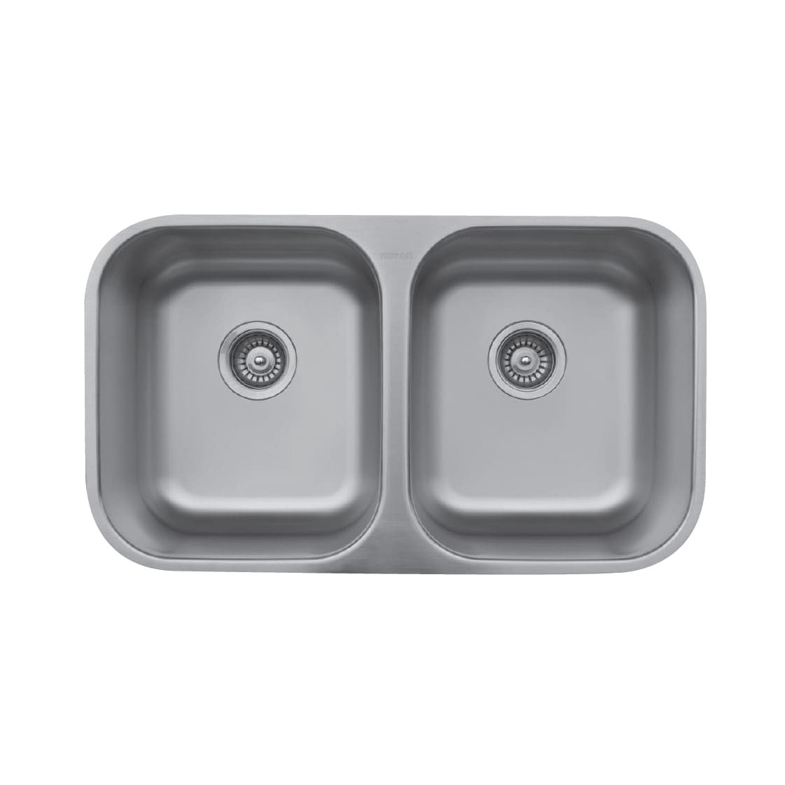 slide 3 of 6, Karran Undermount 31.5-in x 18.125-in Stainless steel Double equal bowl 18 -Gauge Kitchen Sink, 1 ct