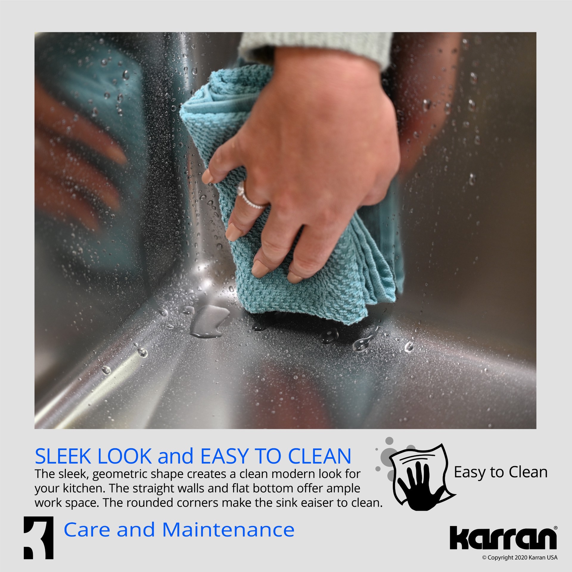 slide 5 of 6, Karran Undermount 31.5-in x 18.125-in Stainless steel Double equal bowl 18 -Gauge Kitchen Sink, 1 ct