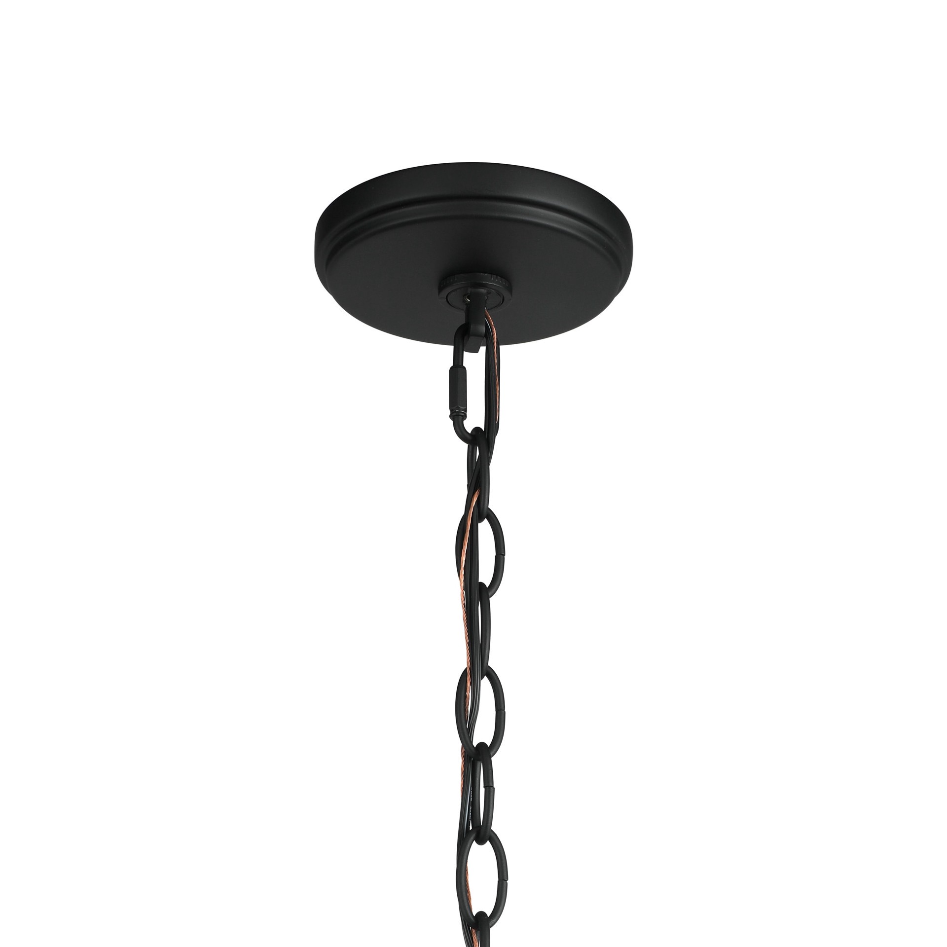 slide 6 of 6, allen + roth AVA 4 -Light Matte Black Traditional For Use in Bedrooms, Dining Rooms, Foyers, Kitchens, Living Rooms Chandelier, 1 ct
