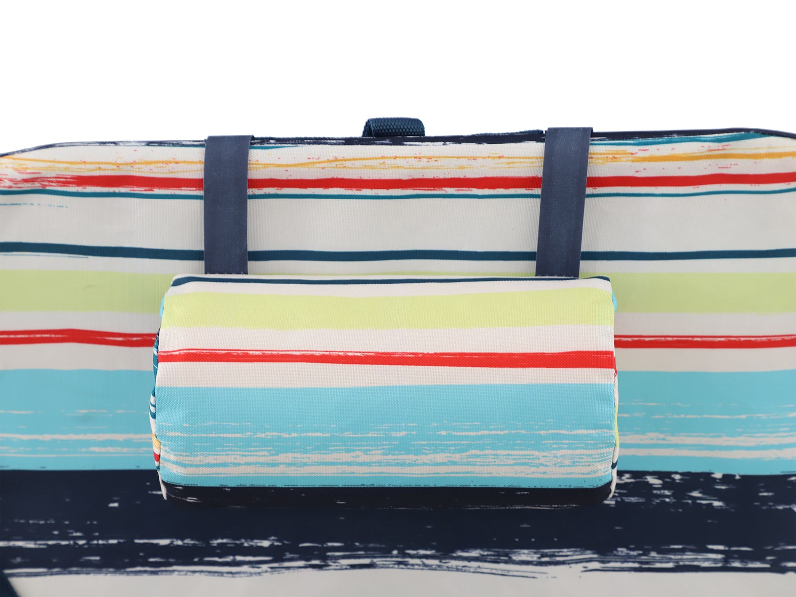 slide 4 of 6, Style Selections Polyester Silver Powder Coat Folding Beach (Adjustable and Carrying Strap/Handle Included), 1 ct