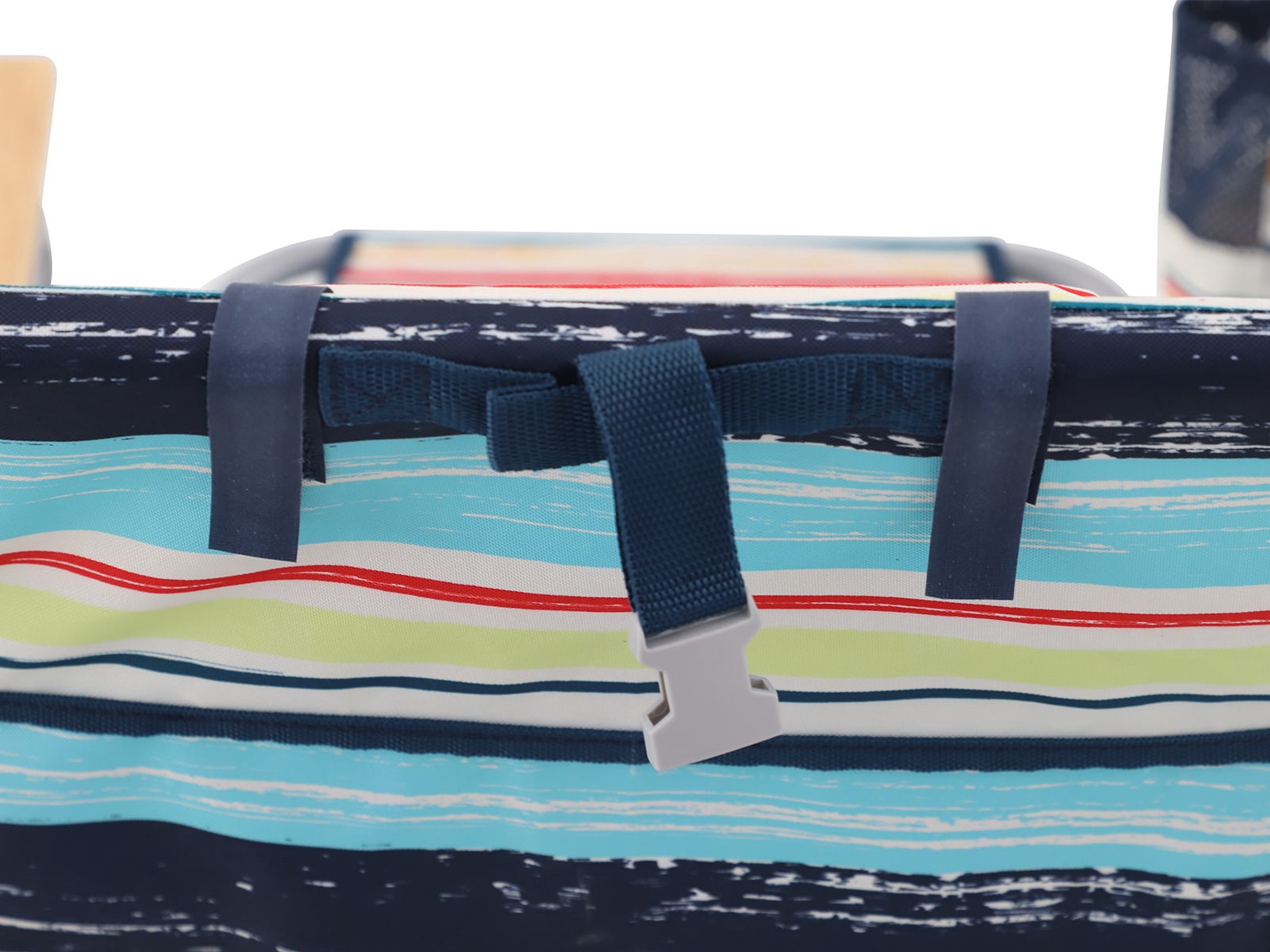 slide 6 of 6, Style Selections Polyester Silver Powder Coat Folding Beach (Adjustable and Carrying Strap/Handle Included), 1 ct