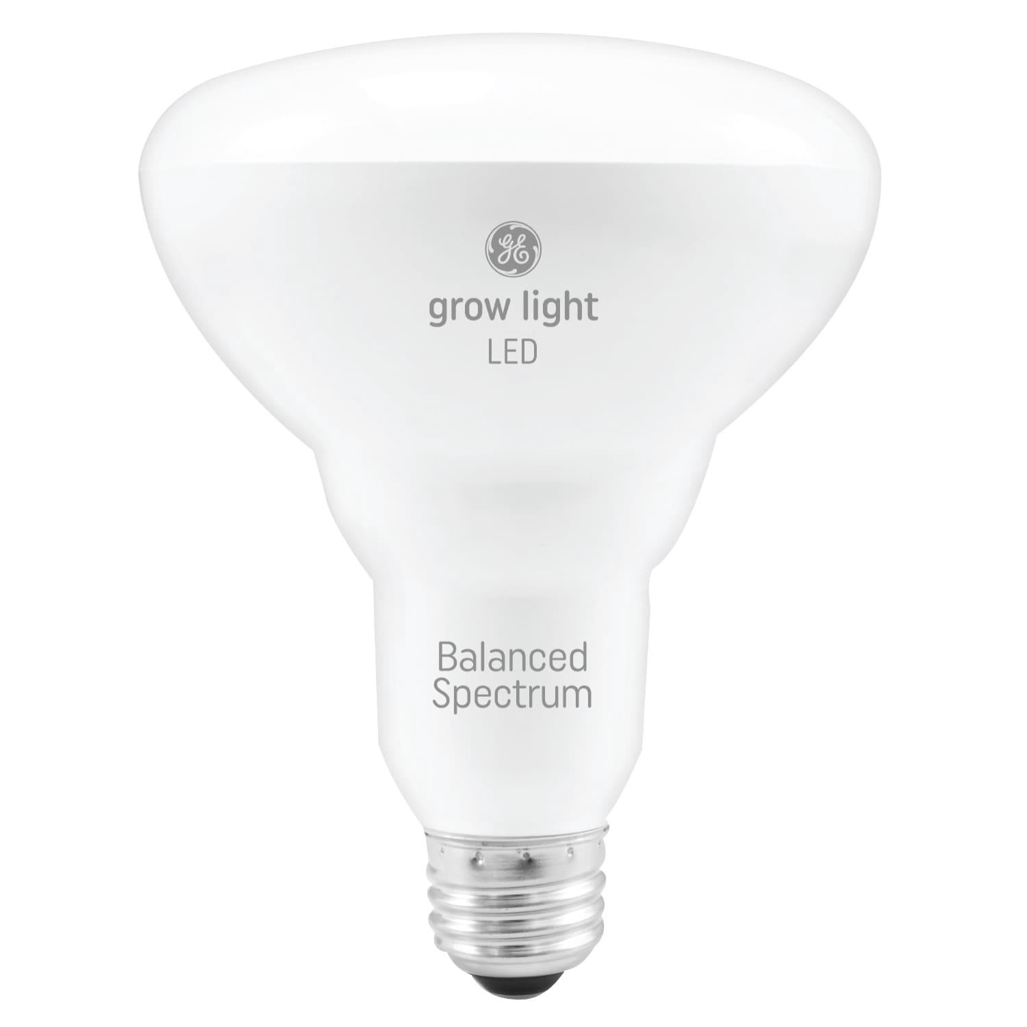 slide 2 of 6, GE Grow: Seeds Greens 9 -Watt EQ BR30 Balanced spectrum Medium base (E-26) LED Grow Light Bulb, 1 ct