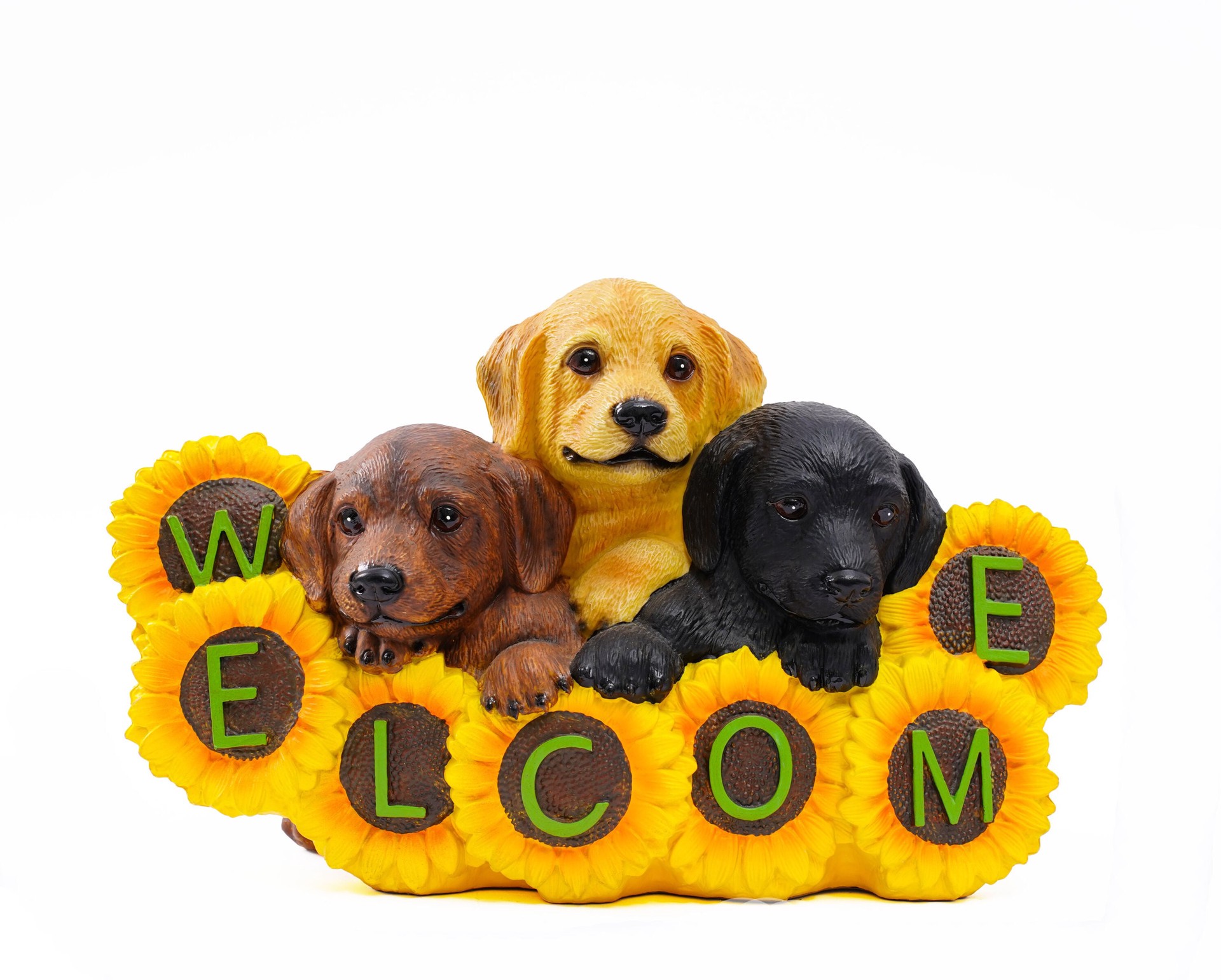 slide 1 of 6, Style Selections 9-in H x 15-in W Multiple colors/finishes Dog Garden Statue, 1 ct