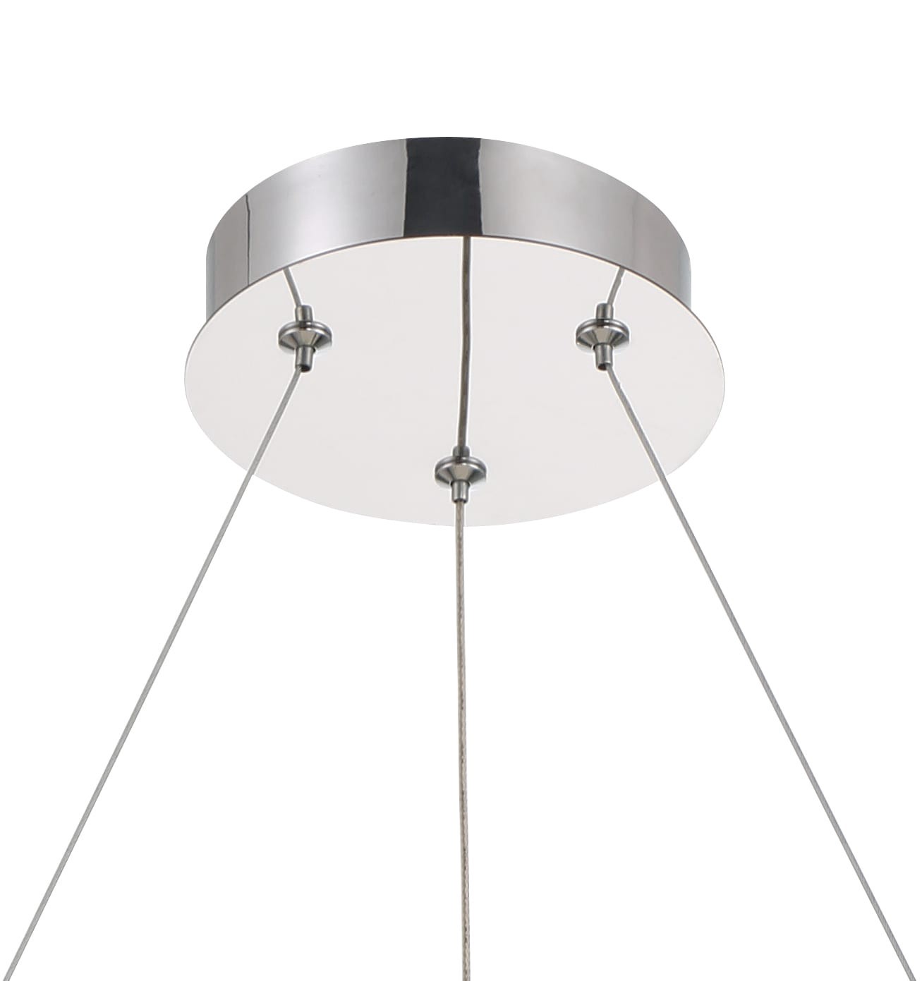 slide 2 of 6, allen + roth Aurelis Gloss Chrome Glam Integrated LED Crystal For Use in Bedrooms, Dining Rooms, Foyers, Kitchens, Living Rooms Chandelier, 1 ct