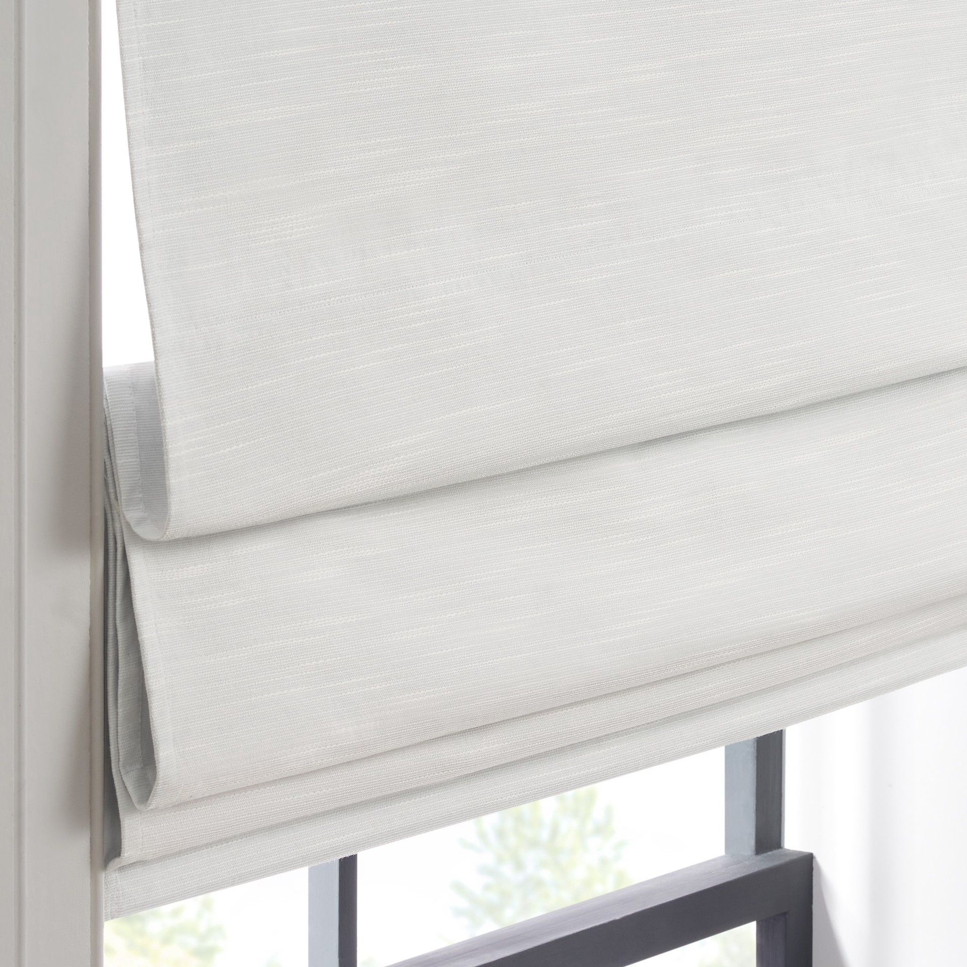 slide 5 of 6, Eclipse Rozel 33-in x 64-in Cordless White Blackout, 1 ct