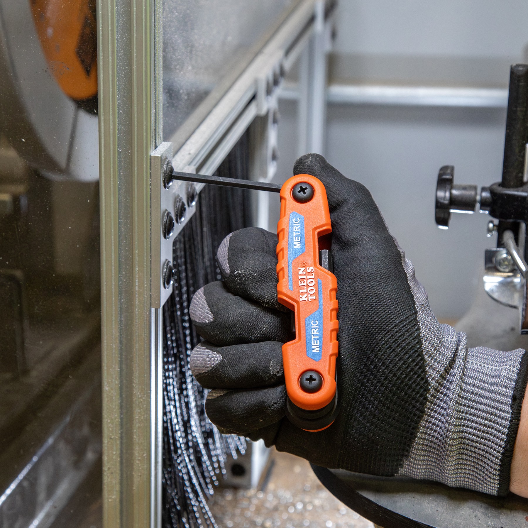 slide 3 of 6, Klein Tools Compact Folding Hex Key Kit, SAE and Metric, 1 ct