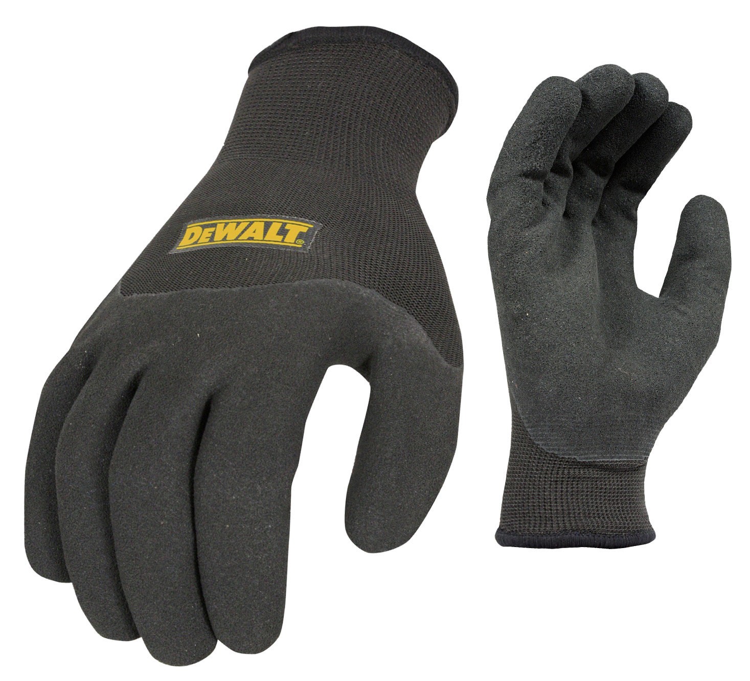 slide 1 of 6, DEWALT Medium Black Latex dipped Latex 1 -Pairs, 1 ct