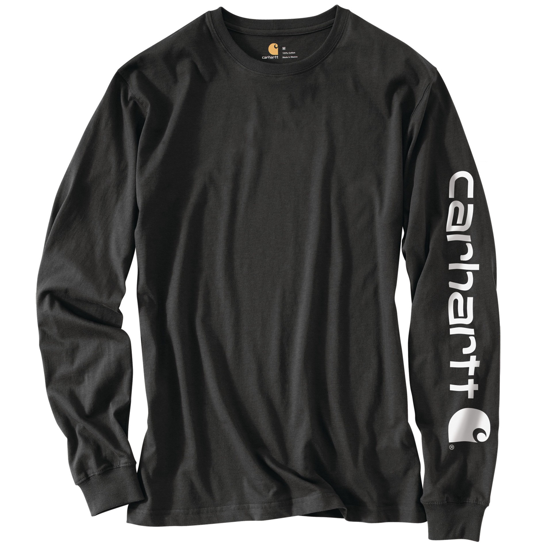 slide 5 of 6, Carhartt Men's Black Heavy weight Knit Long sleeve Solid T-shirt ( XL ), 1 ct