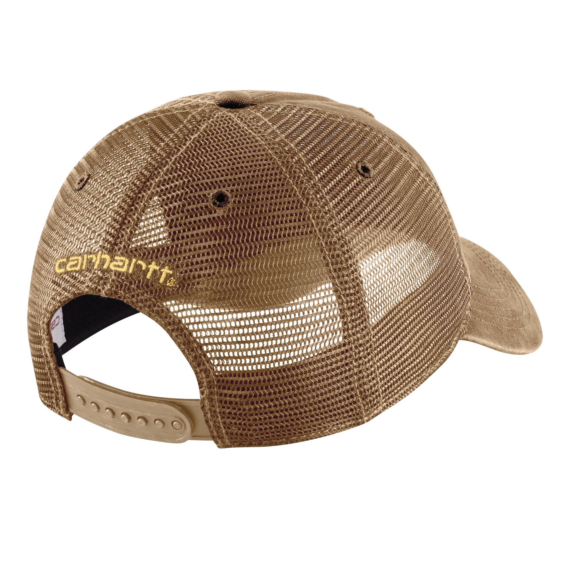slide 3 of 5, Carhartt Men's Dark Khaki Cotton Baseball cap, 1 ct