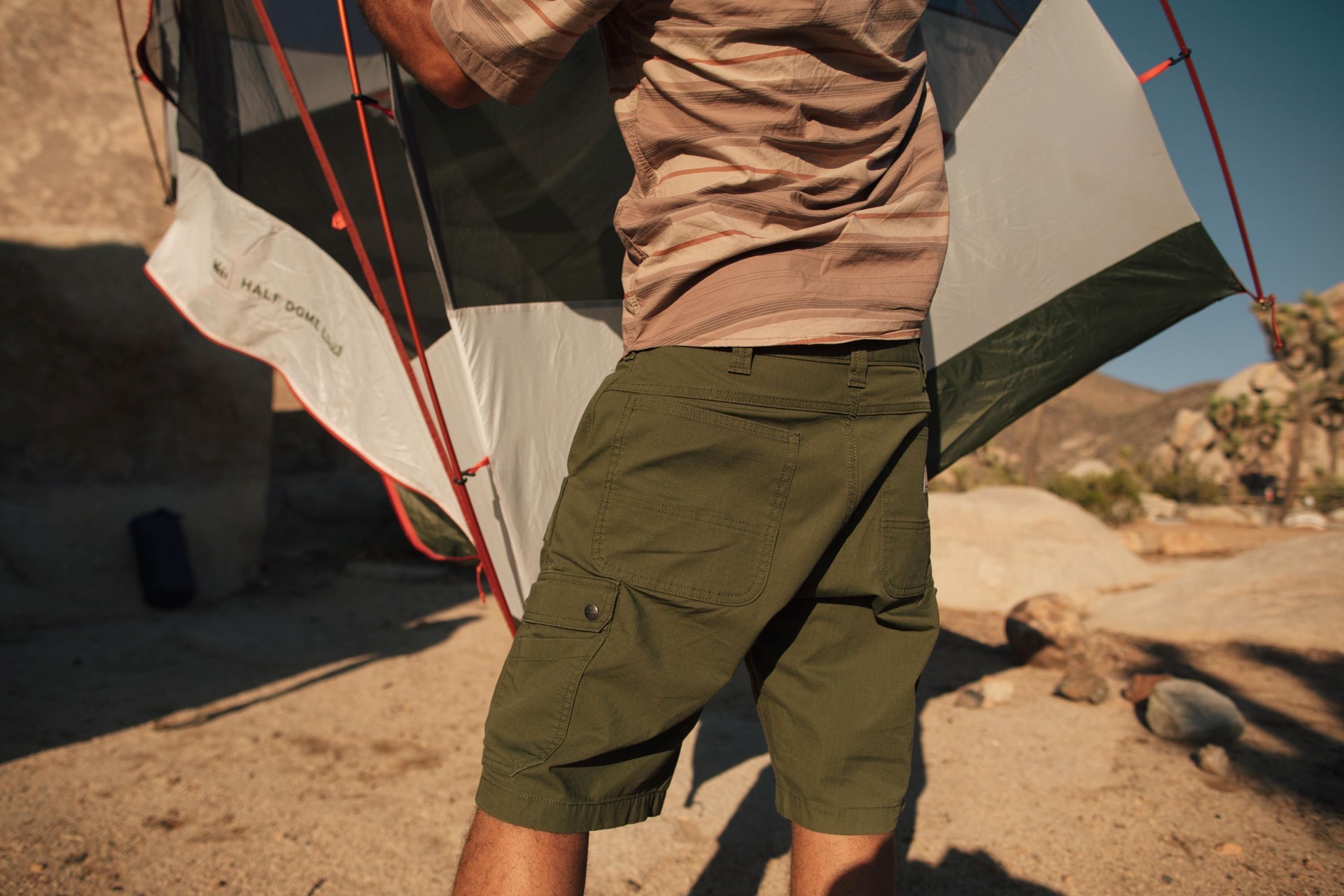 slide 4 of 6, Carhartt Men's Basil Canvas 11-in Carpenter shorts ( Size: 34 ), 1 ct