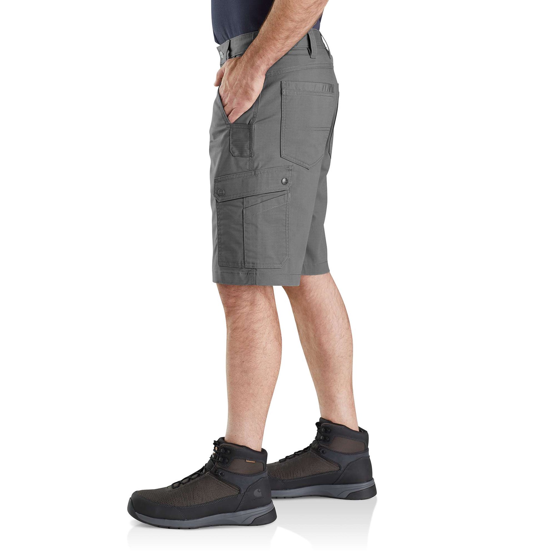 slide 3 of 6, Carhartt Men's Steel Canvas 11-in Carpenter shorts ( Size: 32 ), 1 ct