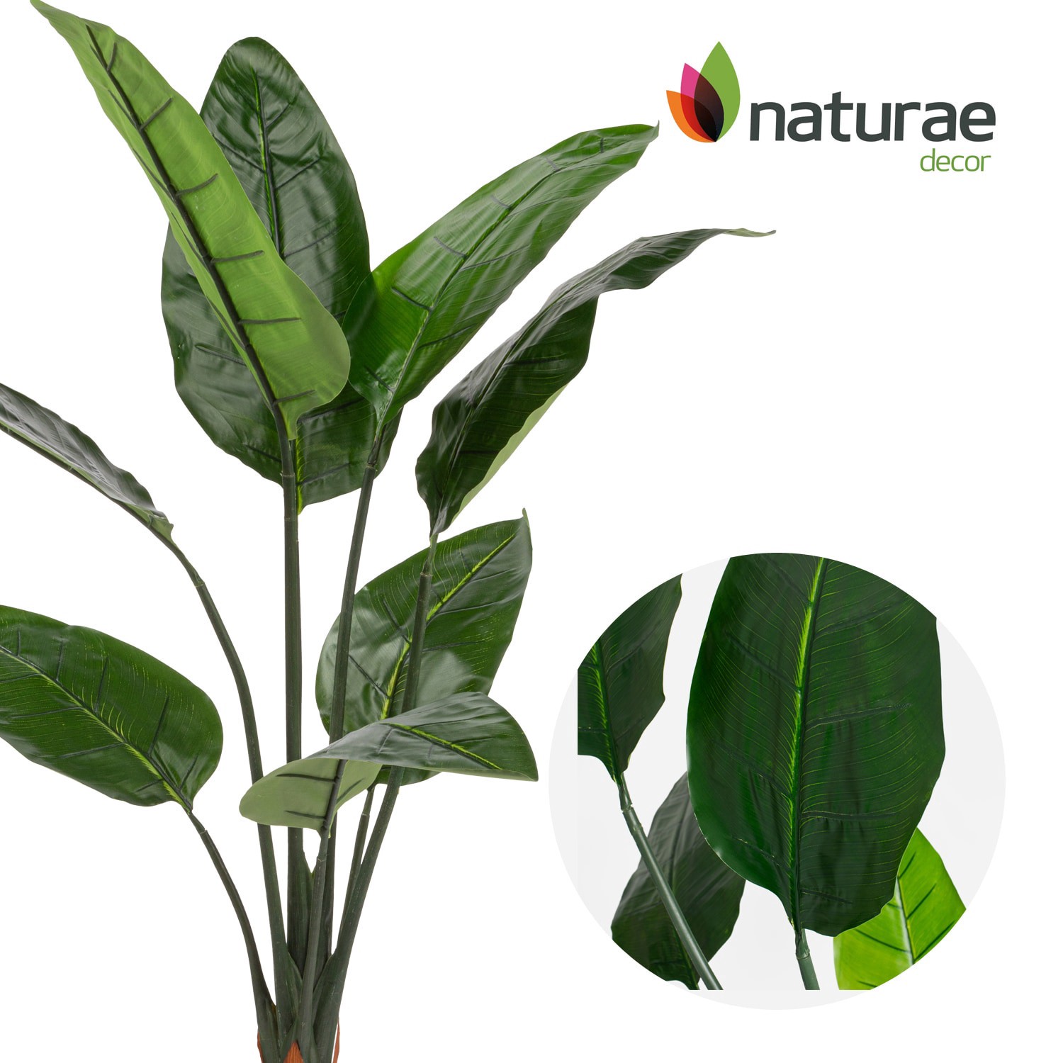 slide 2 of 6, naturae decor 45-in Green Indoor/Outdoor Floor Bird of Paradise Artificial tree, 1 ct