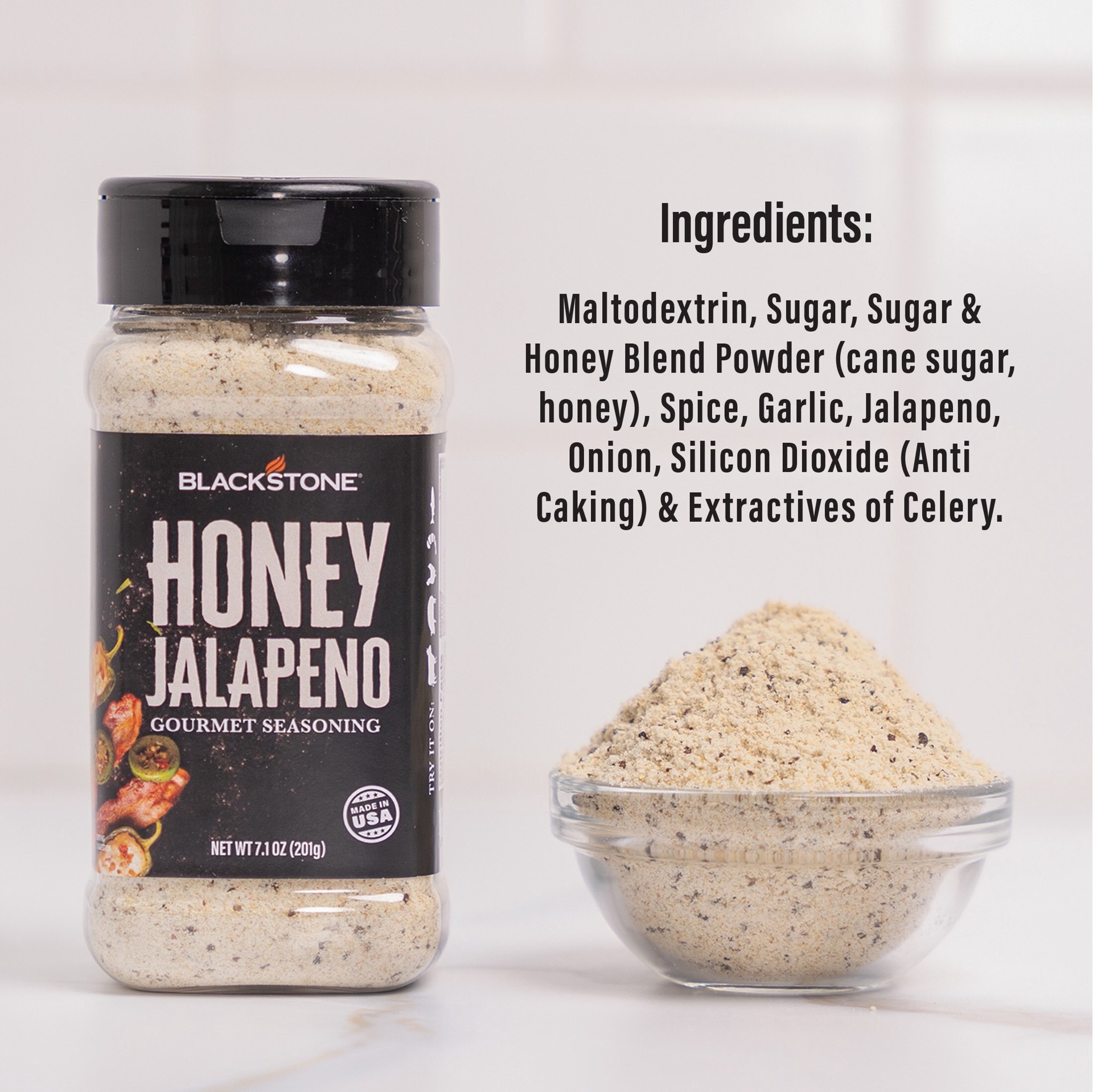 slide 3 of 6, Blackstone 7.1-oz Honey Jalapeno Rub/Seasoning, 1 ct