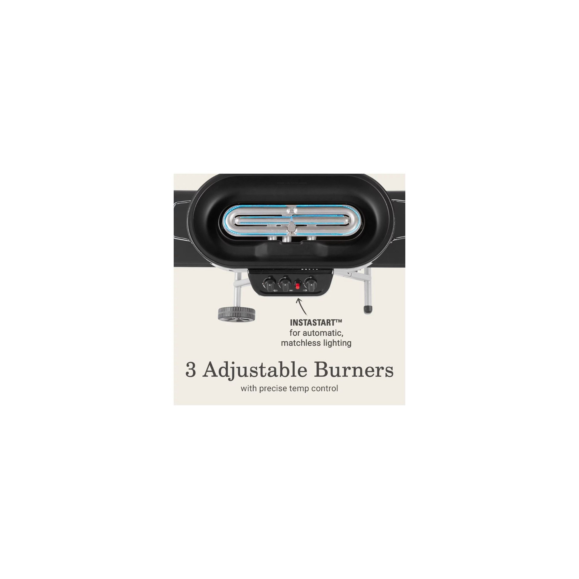 slide 3 of 6, Coleman 285-Sq. in Red Portable Liquid propane Grill, 1 ct