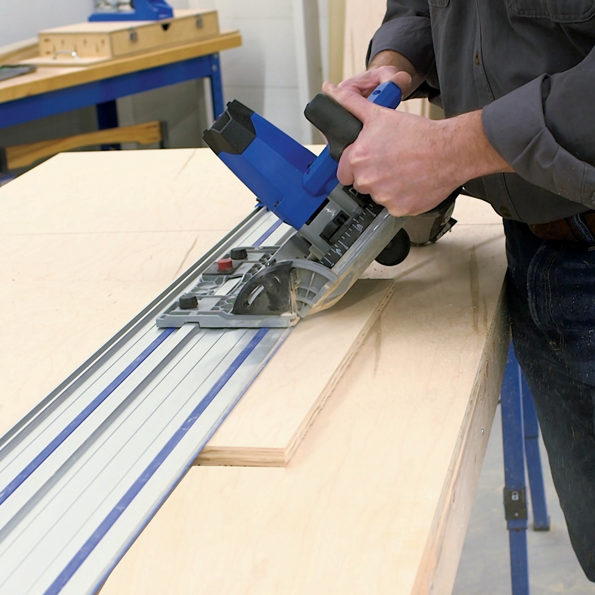 slide 6 of 6, Kreg 12 -Amp 6-1/2-in Plunge/Track saw, 1 ct