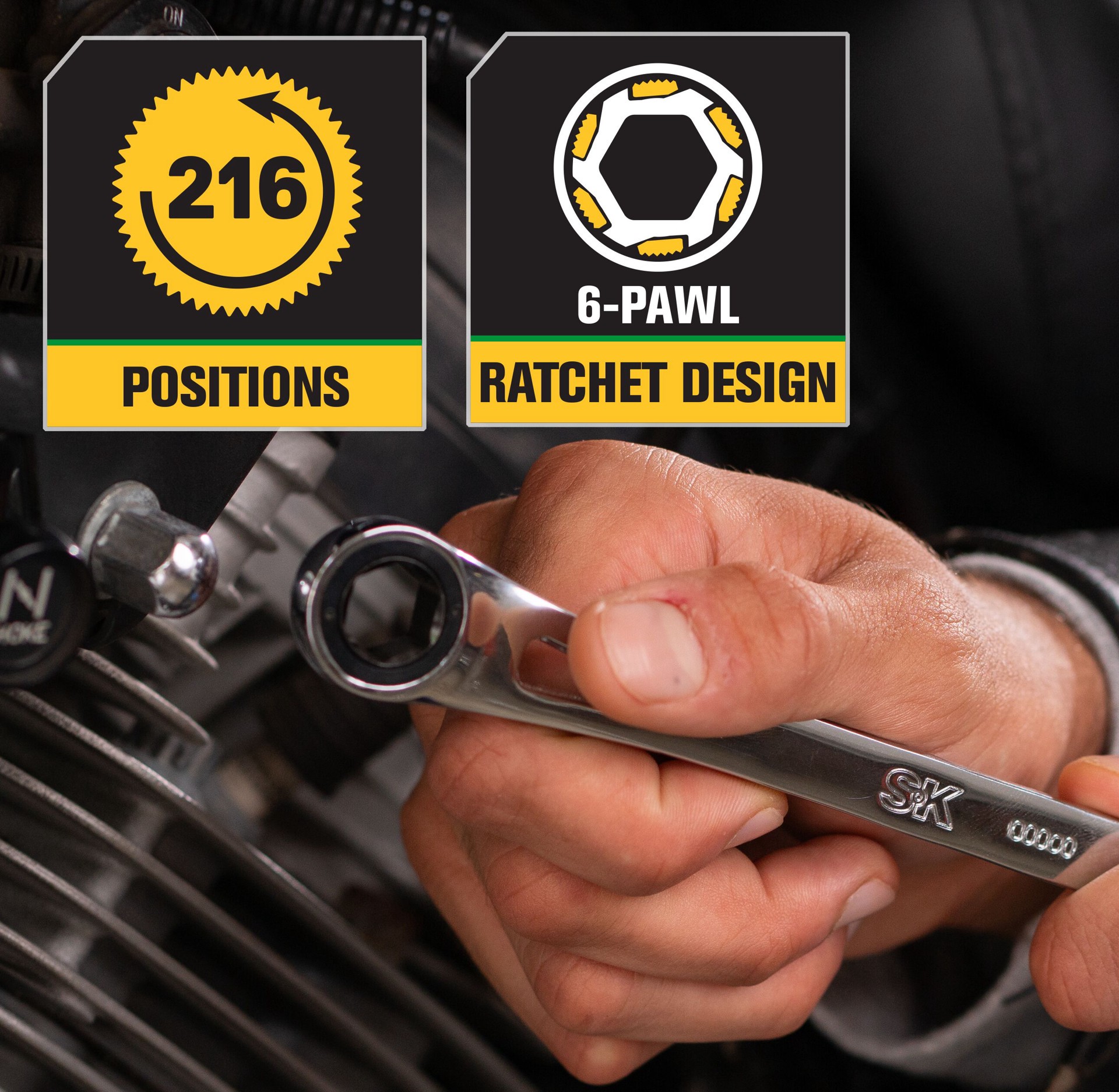 slide 6 of 6, SK Professional Tools 7-Piece Set 6-point (Sae) Standard Combination Wrench Includes Soft Case, 1 ct