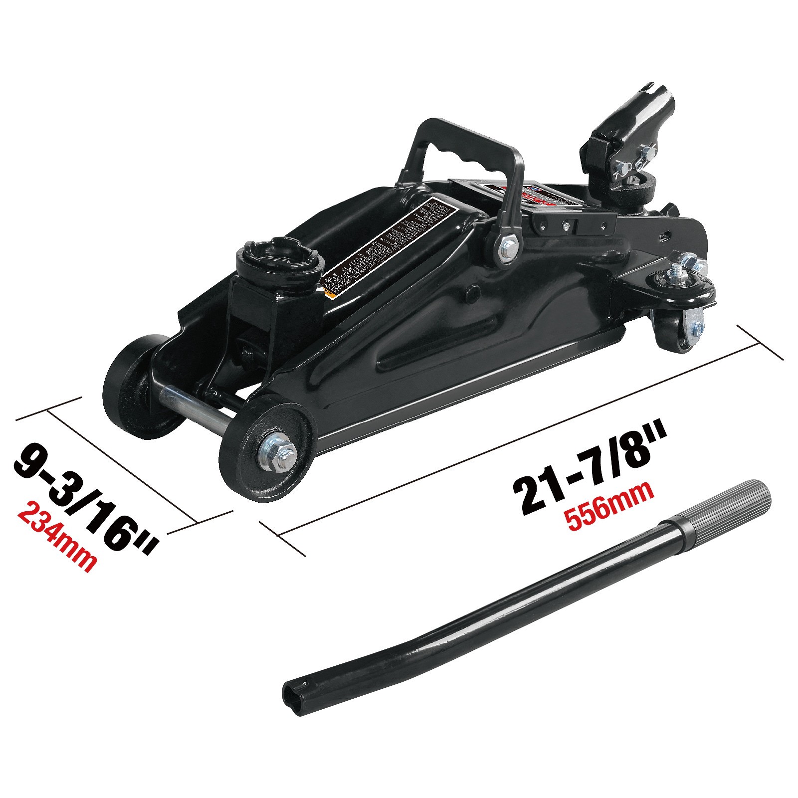 slide 3 of 6, Torin Black 2-Ton Steel Manual hydraulic Floor jack, 1 ct