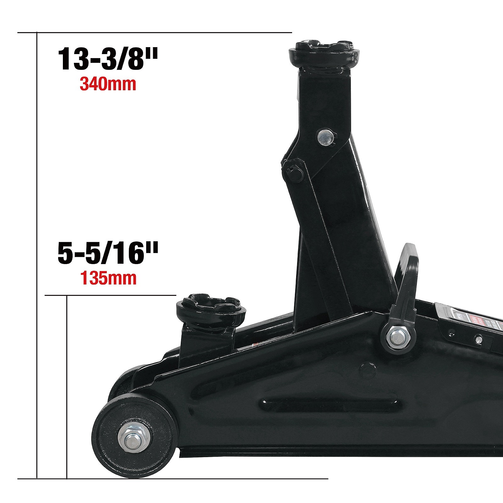 slide 4 of 6, Torin Black 2-Ton Steel Manual hydraulic Floor jack, 1 ct