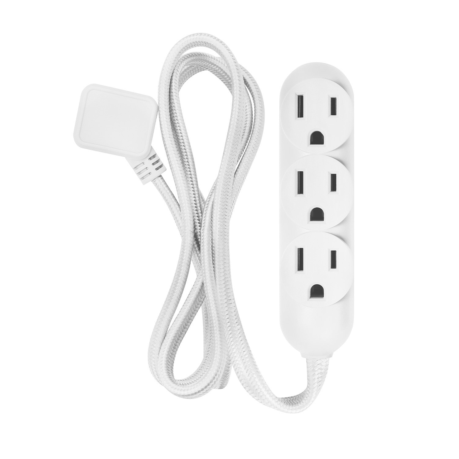 slide 6 of 6, Utilitech 4-ft 3 -Outlet Indoor White Power Strip, 1 ct