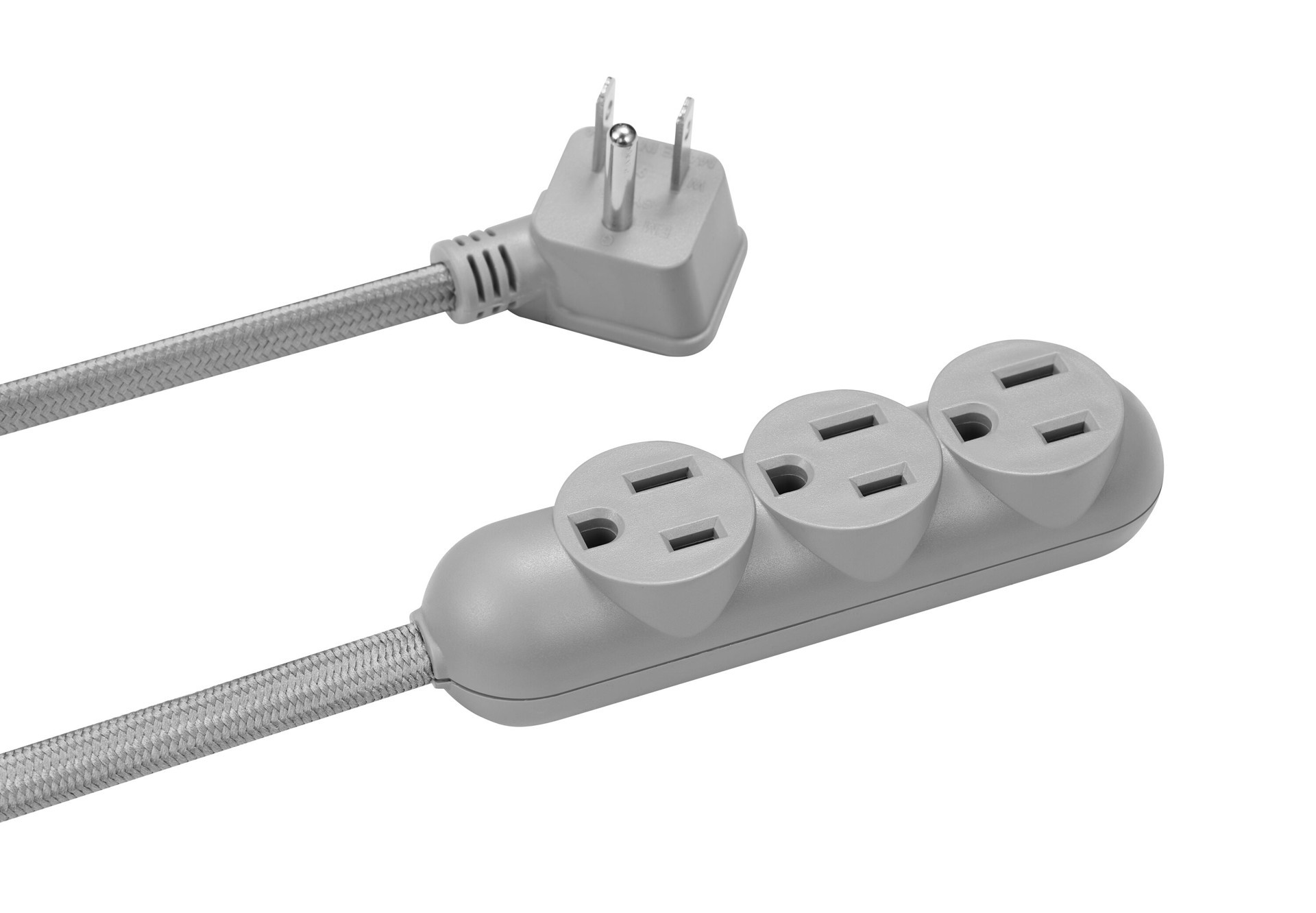 slide 4 of 6, Utilitech 4-ft 3 -Outlet Indoor Gray Power Strip, 1 ct