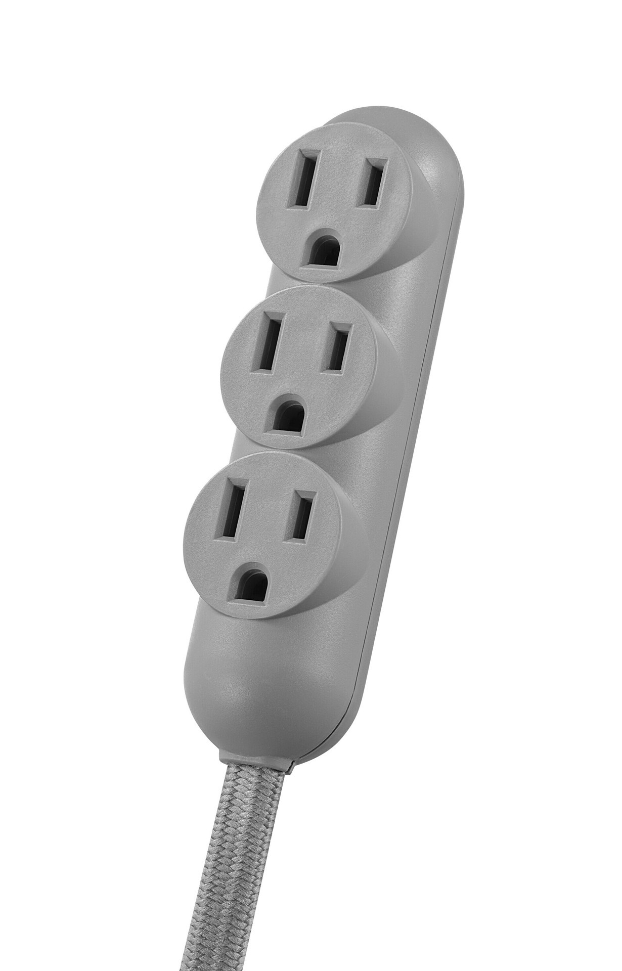 slide 6 of 6, Utilitech 4-ft 3 -Outlet Indoor Gray Power Strip, 1 ct