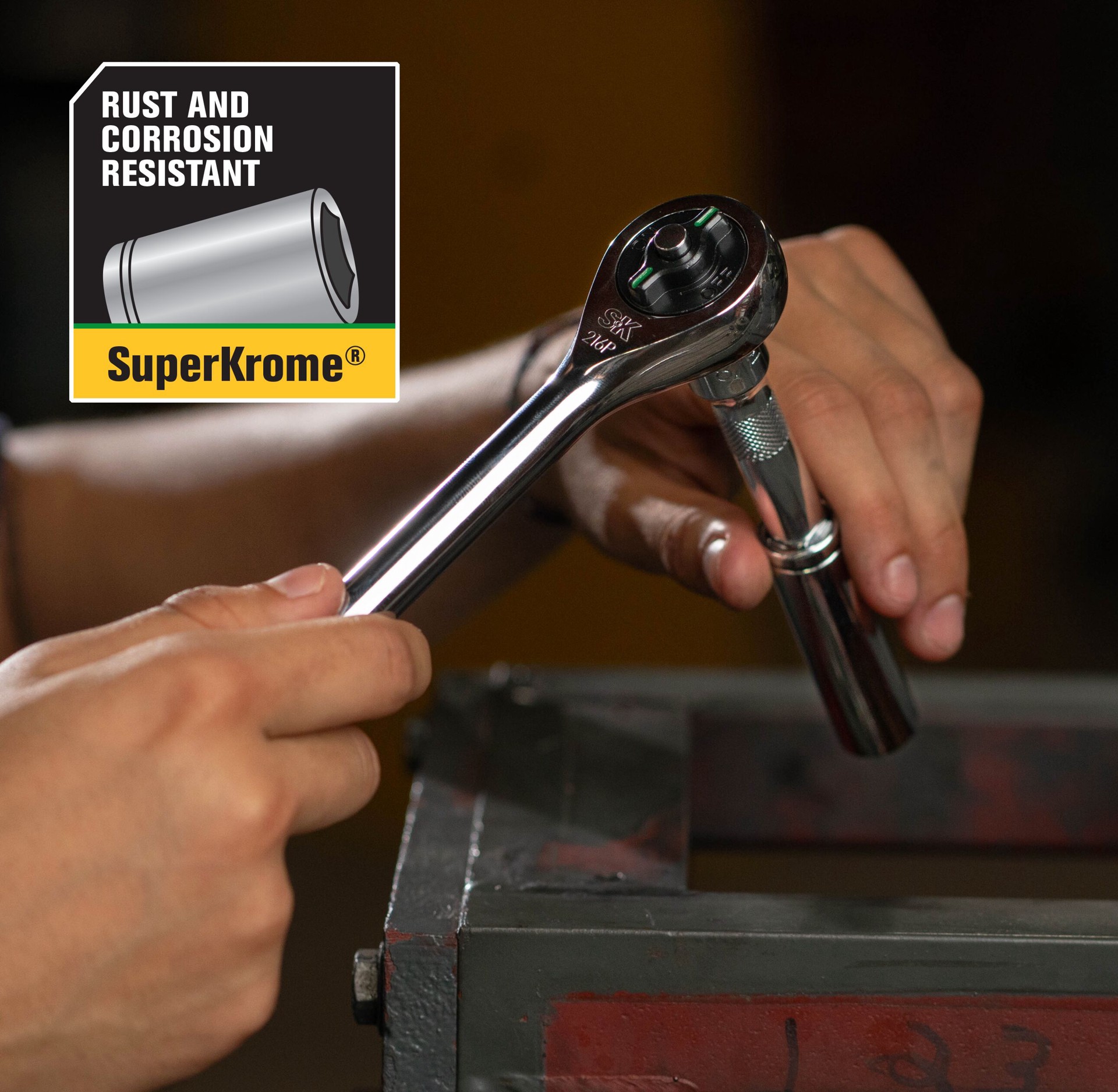 slide 6 of 6, SK Professional Tools 29-Piece Standard (SAE) Polished Chrome Mechanics Tool Set, 1 ct