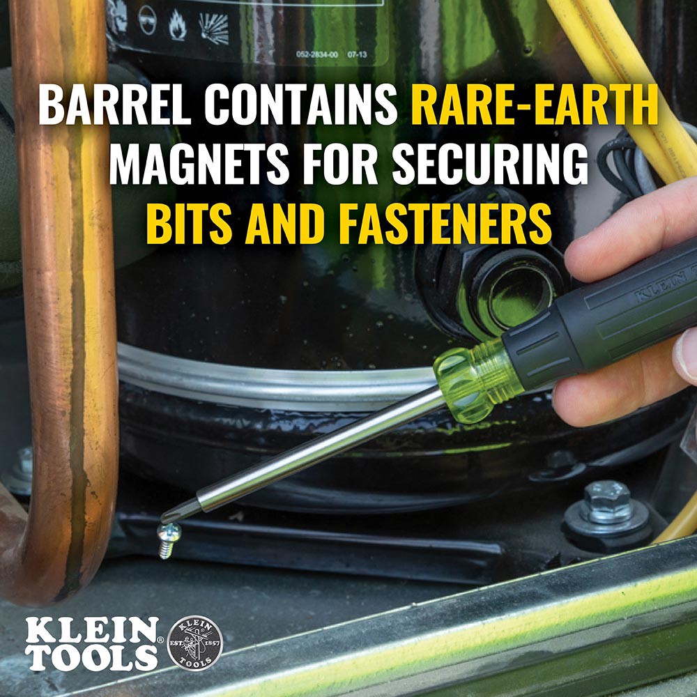 slide 3 of 6, Klein Tools 27-in-1 Multi-Bit Precision Screwdriver with Apple Bits, 1 ct